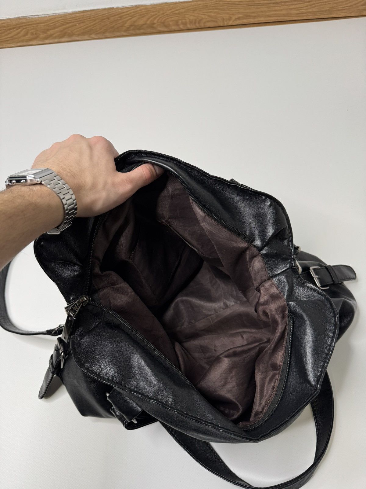 Vintage Vintage black shoulder bag avant garde swag if6was9 lgb y2k Size ONE SIZE - 7 Thumbnail