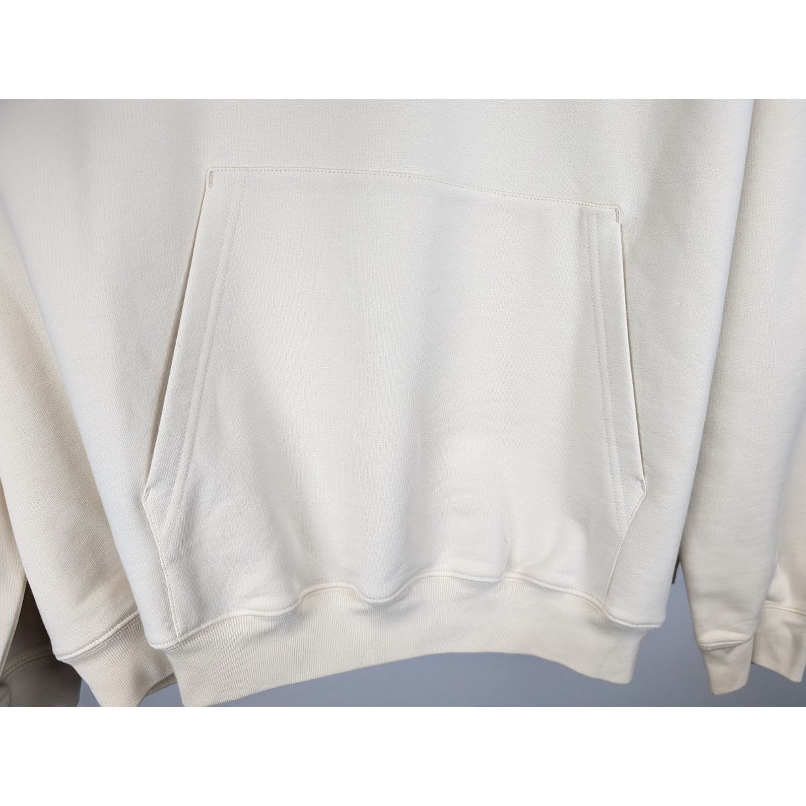 Balenciaga o1rshd1 Hoodie Embroider Pol Bouclette in Cream/Black/Blue Size US M / EU 48-50 / 2 - 9 Thumbnail