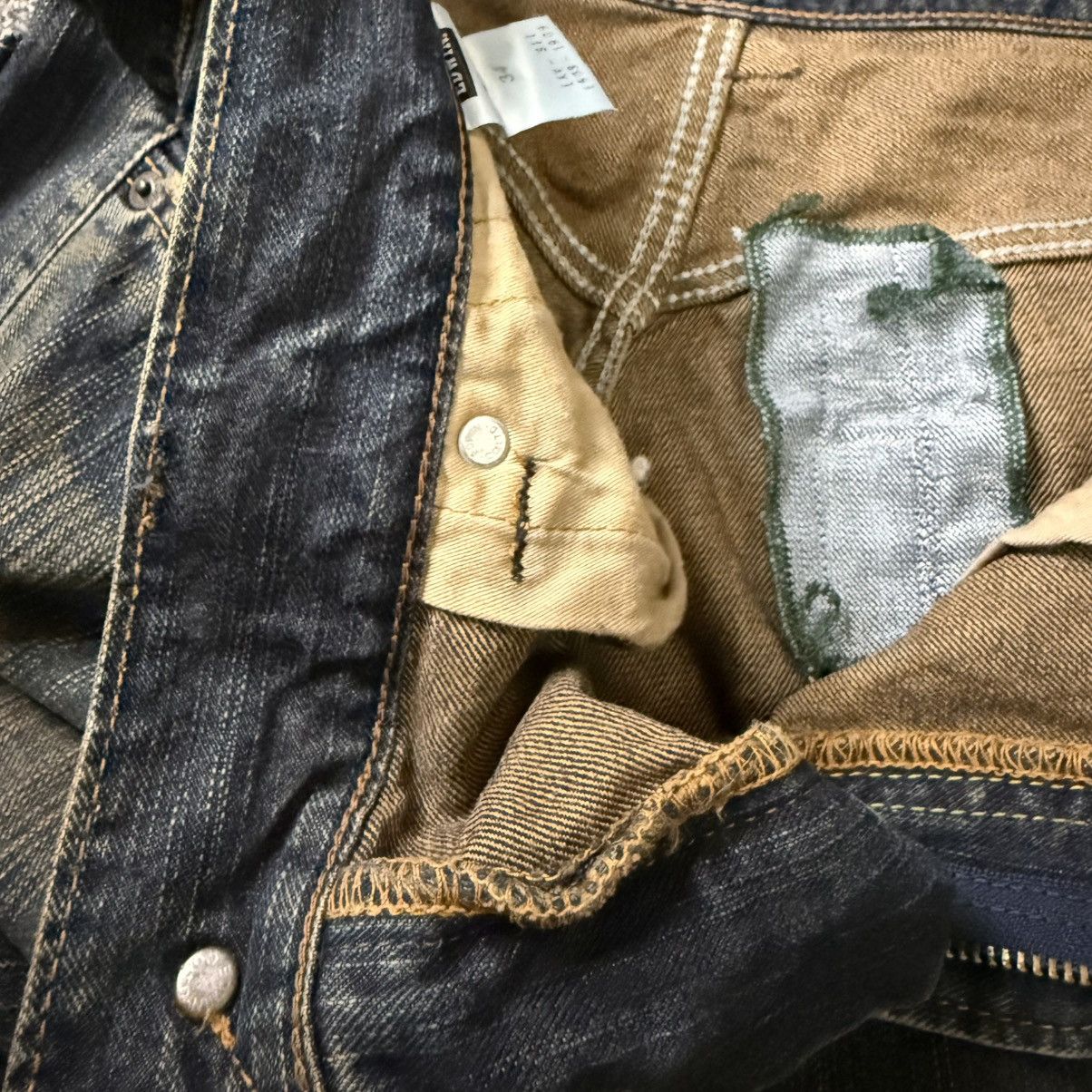 Seditionaries Vintage Baggy Japanese Rusty Edwin XV Hanging Denim Size US 34 / EU 50 - 12 Thumbnail