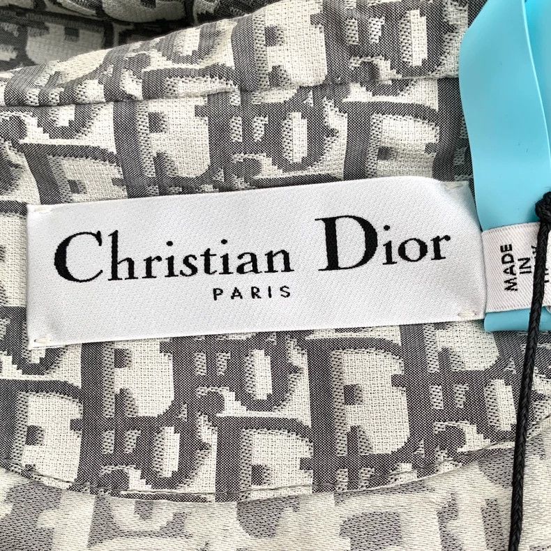 Dior Dior Gray logo jacquard full print hooded drawstring half Size US S / EU 44-46 / 1 - 6 Thumbnail