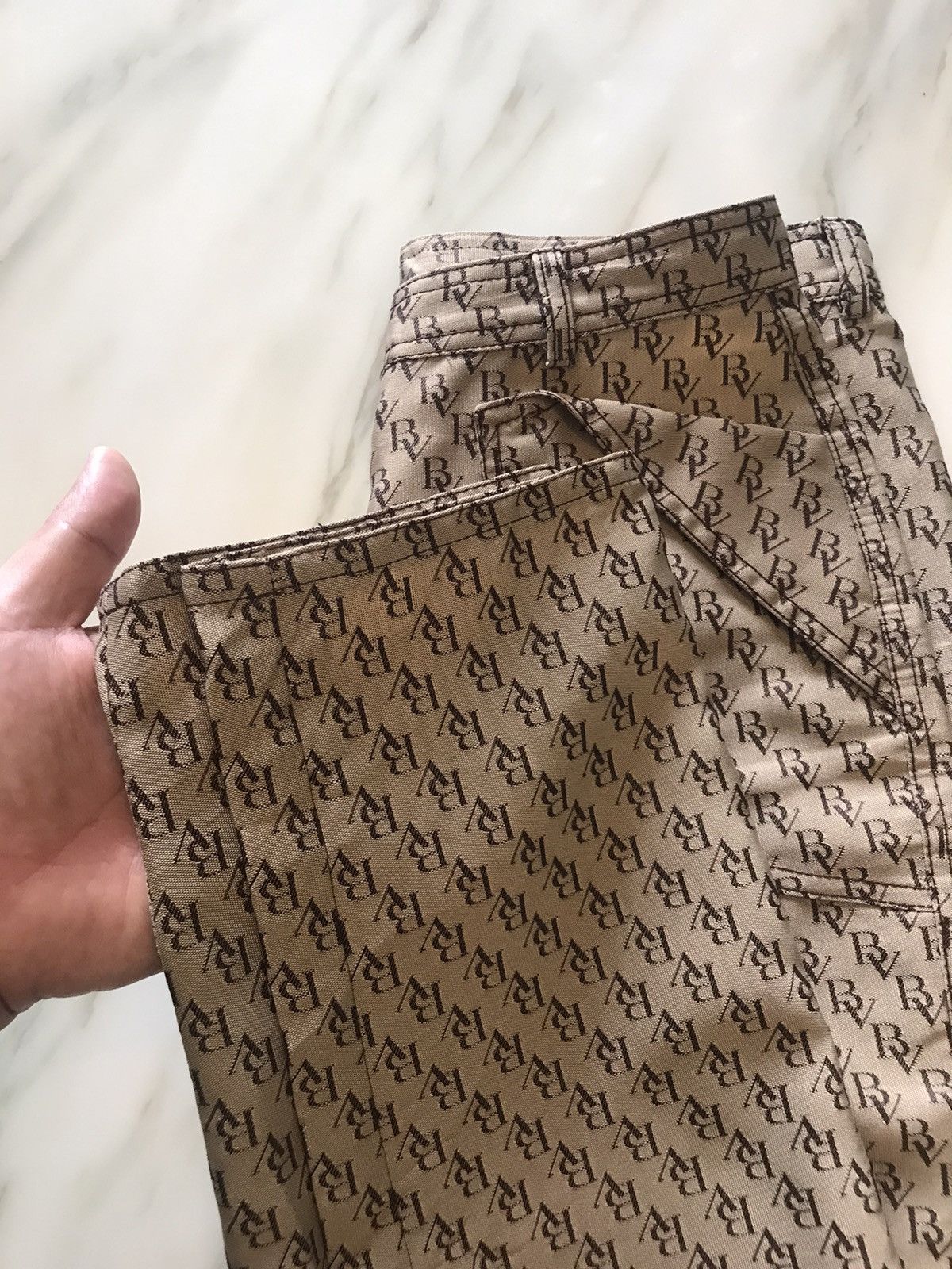 Bottega Veneta Bottega Veneta logo monogram trousers Size 27" / US 4 / IT 40 - 9 Thumbnail