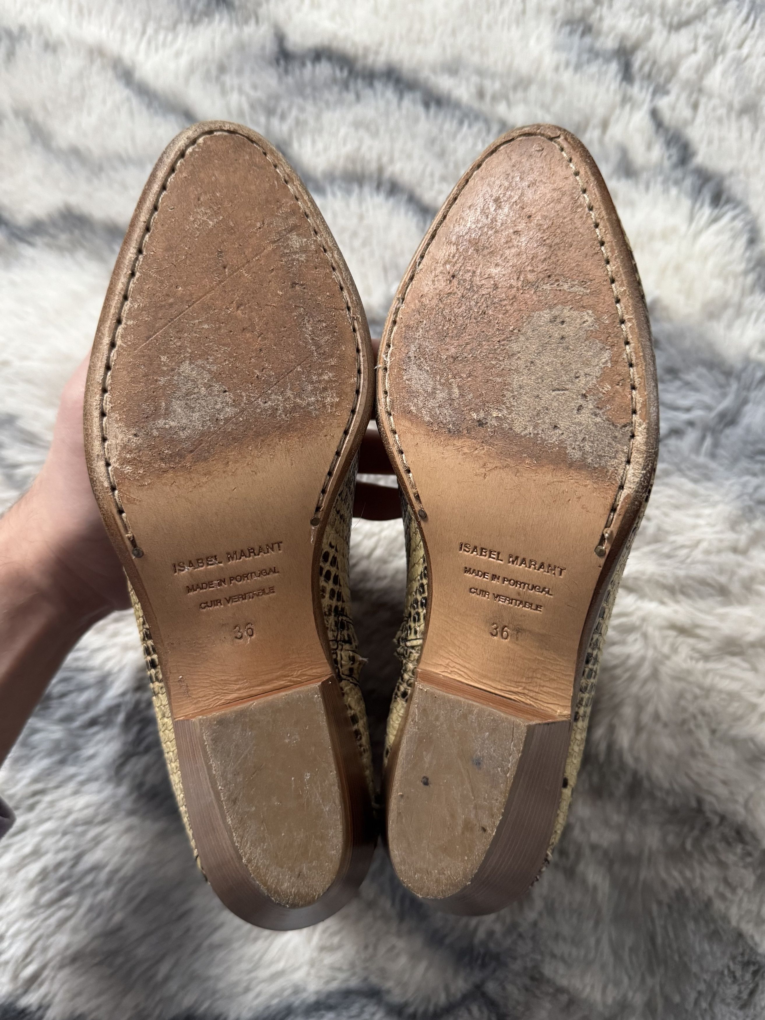 Isabel Marant ISABEL MARANT Dacken Snake Print Leather Cowboy Boots Size US 6 / IT 36 - 13 Thumbnail
