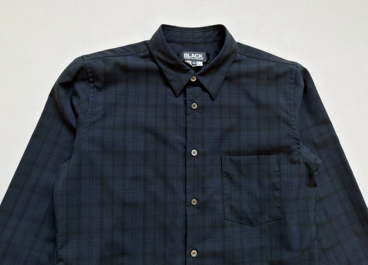Comme des Garcons A/W 22 Over Dyed Tartan Check Shirt Size US M / EU 48-50 / 2 - 3 Thumbnail