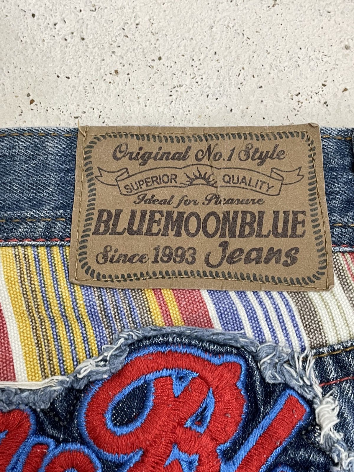 Hysteric Glamour Blue Moon Blue Embroidery Signature Design Surf Y2K Style Size US 28 / EU 44 - 20 Thumbnail