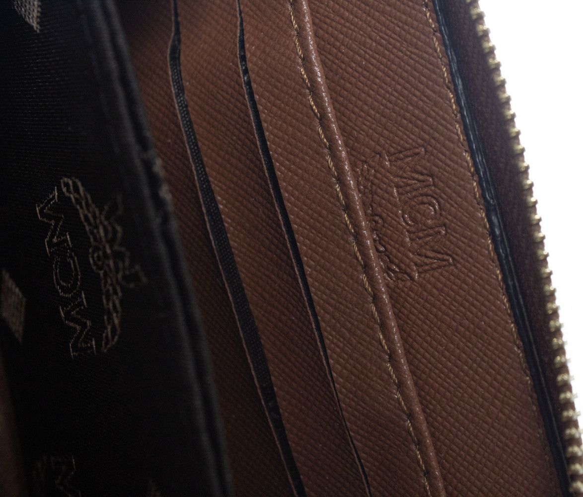 MCM MCM, brown zip around wallet in monogram Size ONE SIZE - 3 Thumbnail