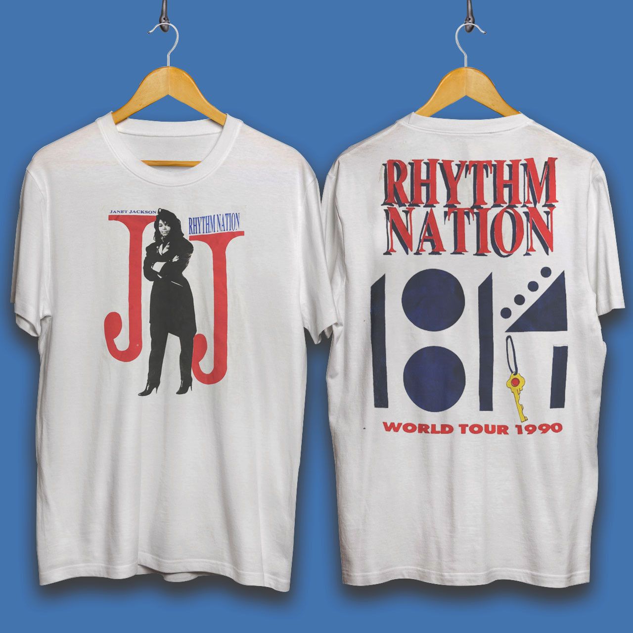 Band Tees × Vintage Janet Jackson Rhythm Nation Concert TShirt 