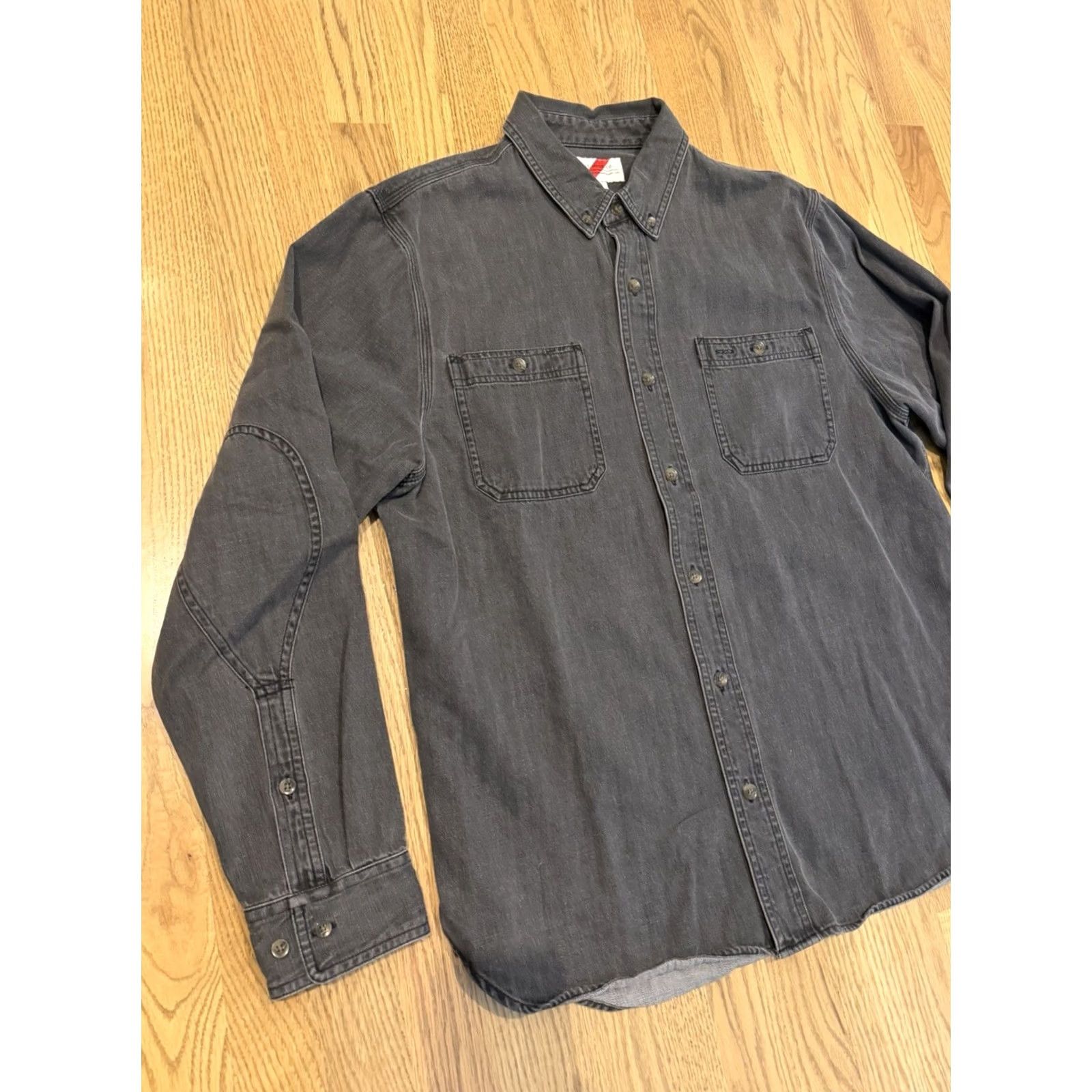 CO Best Made Co Denim Button-Up Shirt Men’s Size L Long Sleeve Gray Size US L / EU 52-54 / 3 - 5 Thumbnail