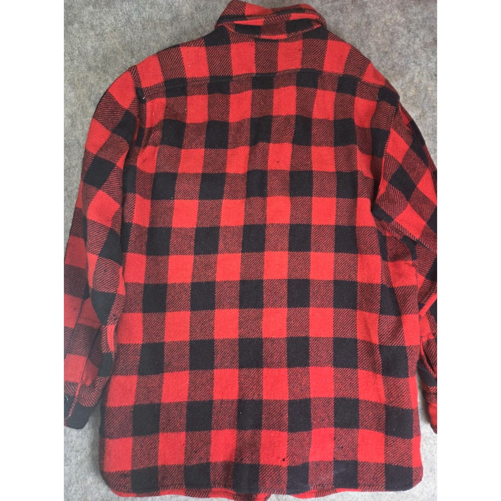 Vintage VINTAGE Pilgrim Shirt Mens L Buffalo Plaid Wool Flannel 50s 60s Distressed Size US L / EU 52-54 / 3 - 7 Thumbnail