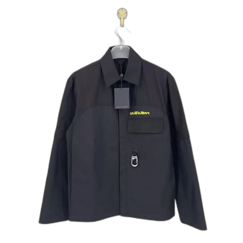 Louis Vuitton Louis Vuitton Black Technical Fabric Work Jacket-yf Size US M / EU 48-50 / 2 - 1 Thumbnail