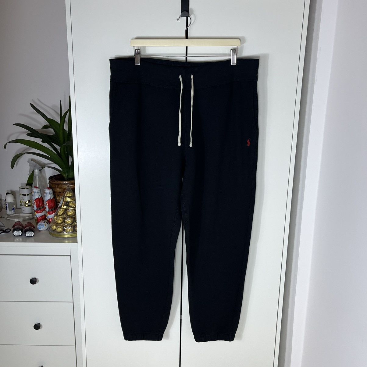 Polo Ralph Lauren Polo Ralph Lauren Baggy Black Sweatpants Streetwear Y2K Size US 36 / EU 52 - 1 Thumbnail