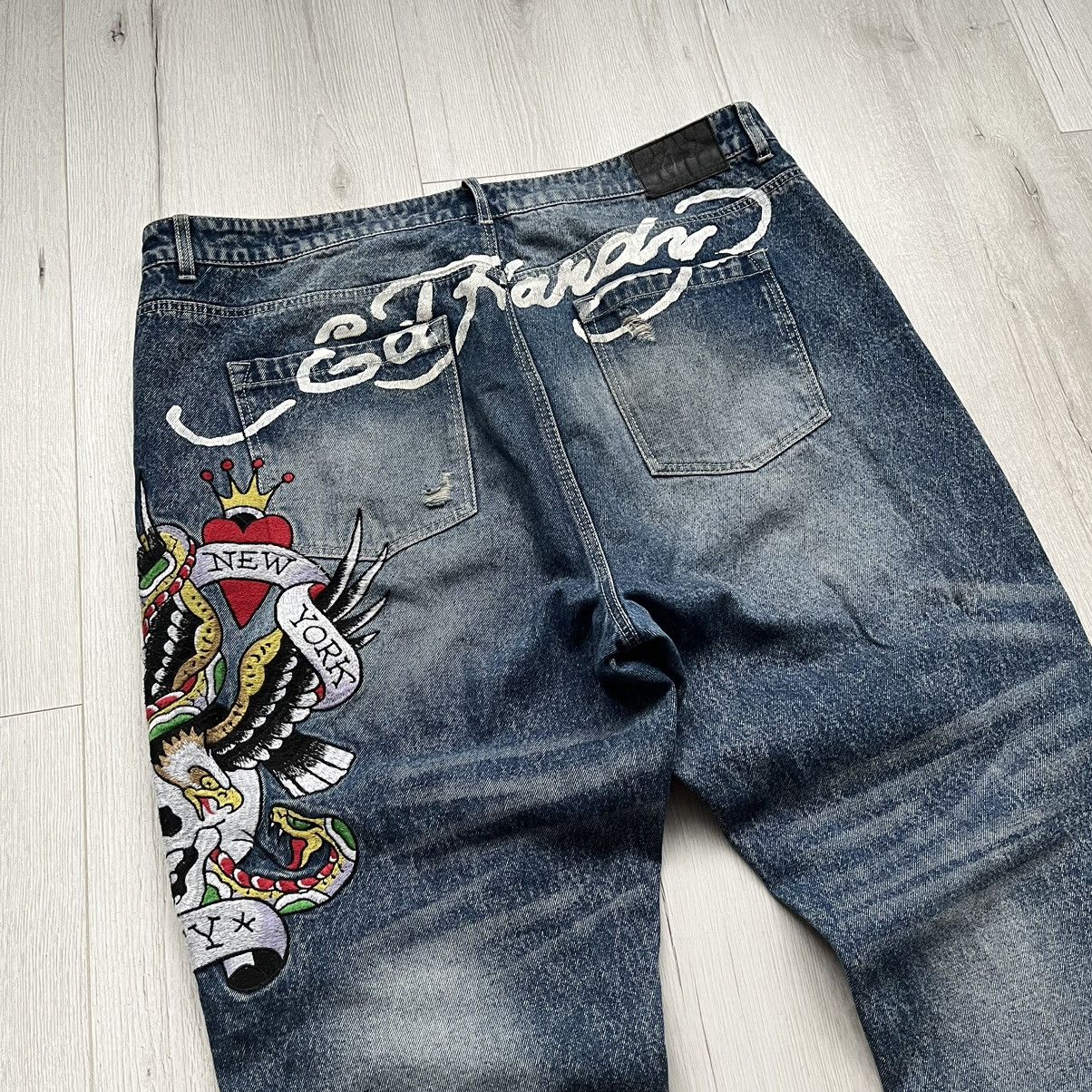 Vintage high quality y2k Ed Hardy Bootcut Jeans Sz 34