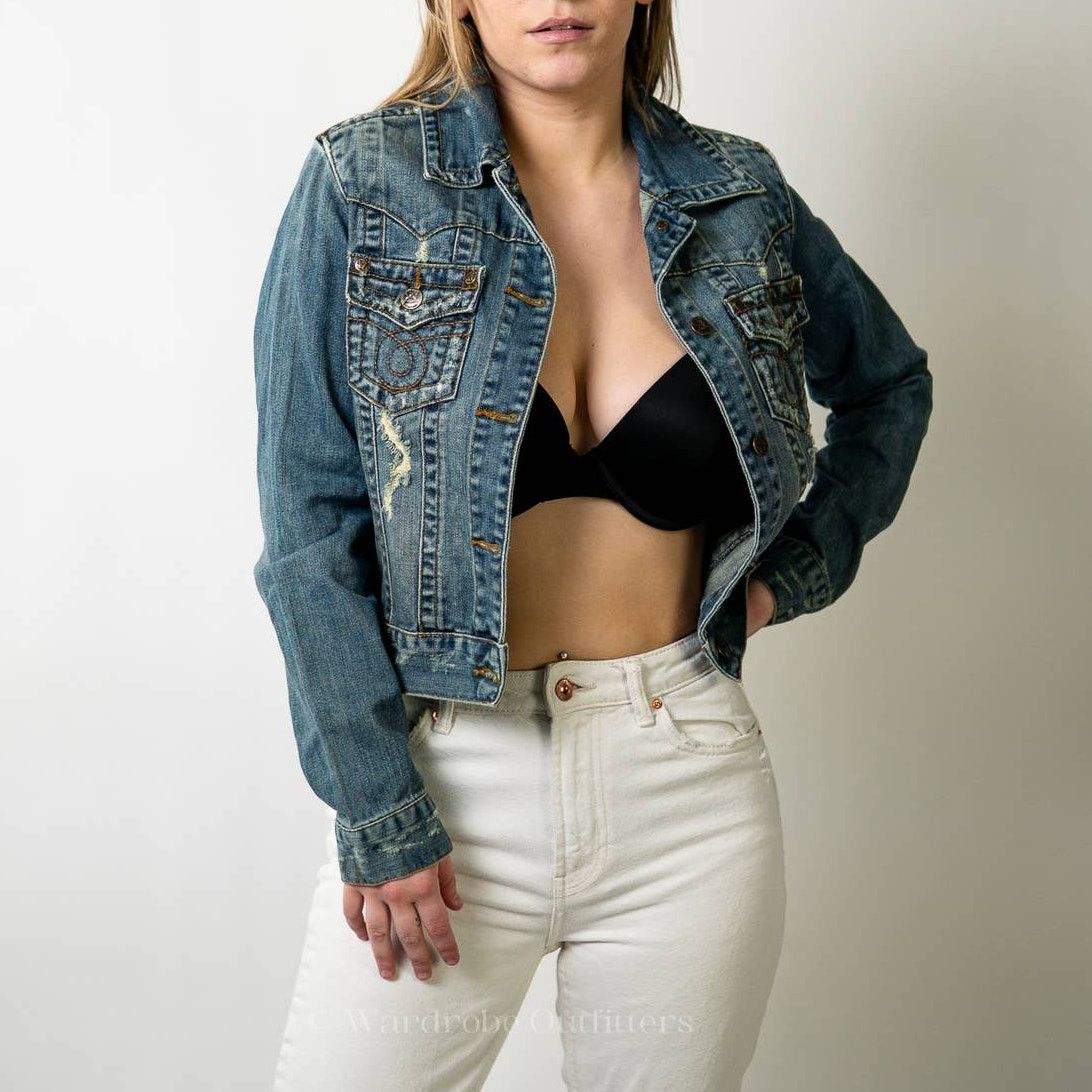 Vintage Vintage Y2K Archangel Denim Jean Jacket - M Size M / US 6-8 / IT 42-44 - 2 Thumbnail