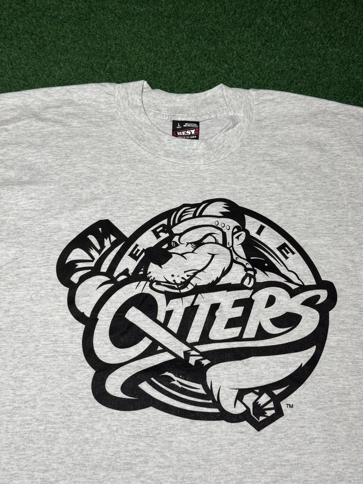 Fruit Of The Loom Vintage Erie Otters Hockey 90s Large 21x29 T Shirt Size US L / EU 52-54 / 3 - 2 Thumbnail