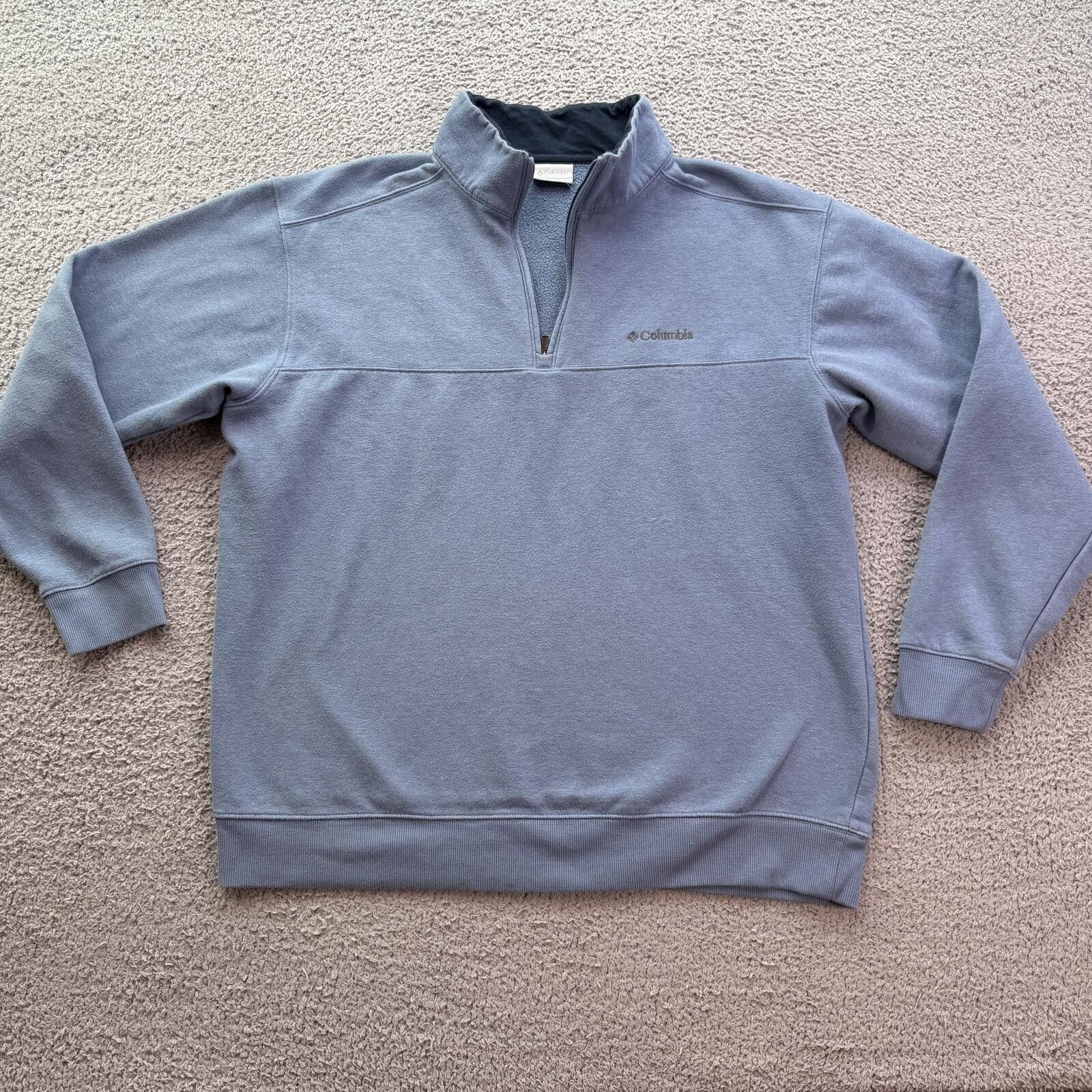The North Face Columbia Quarter Zip Fleece Pullover Sweatshirt Blue XL Size XL / US 12-14 / IT 48-50 - 1 Thumbnail