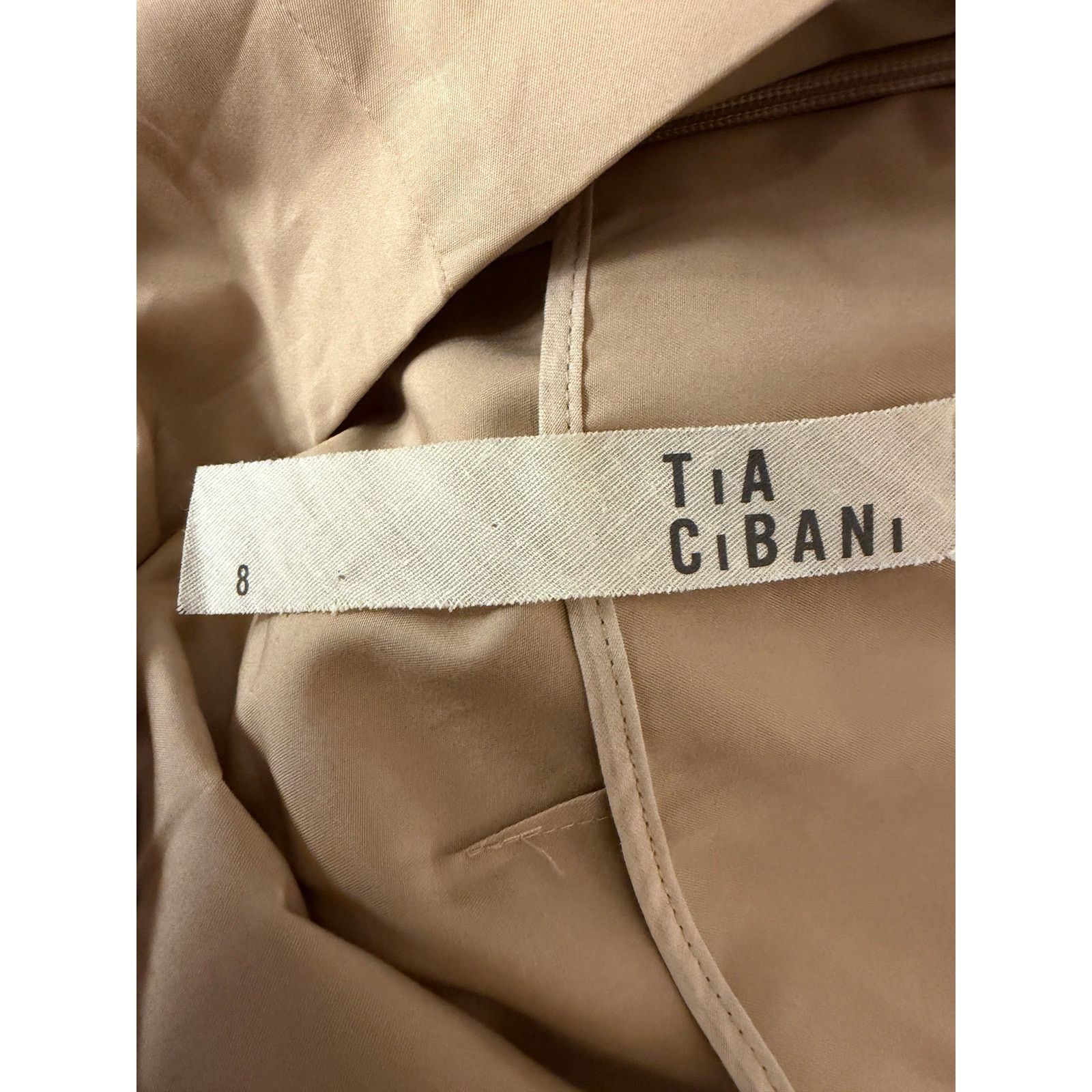 Other Tia Cibani Girls Cotton Beige Midi-Skirt Size 30" / US 8 / IT 44 - 3 Thumbnail