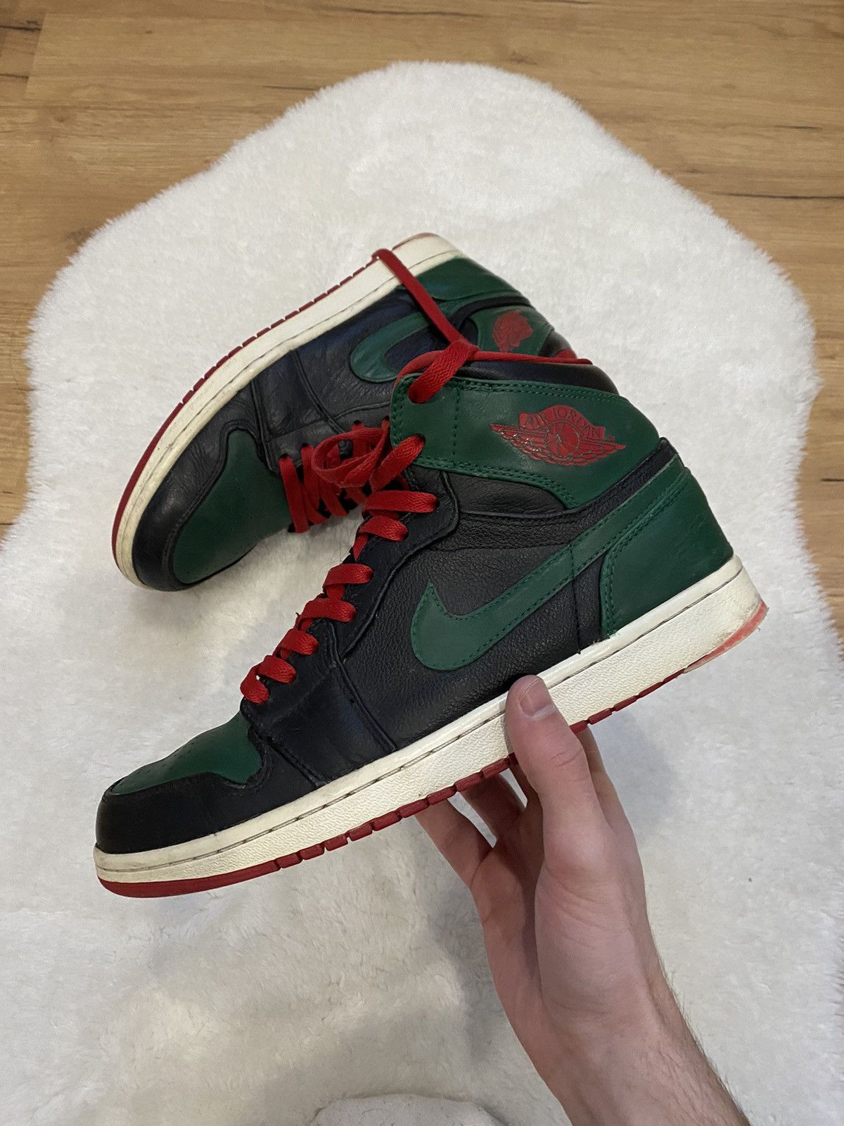 Jordan 1 shop retro green gucci