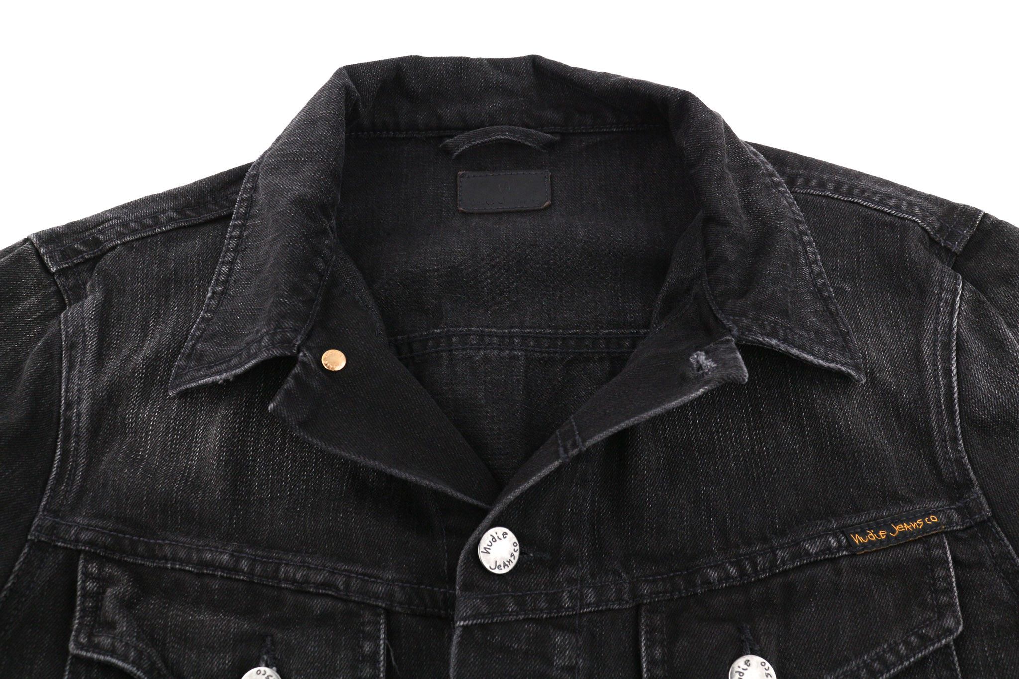 Nudie Jeans BILLY S Black Lotus Organic Polo Washed Jacket 81962 Size US S / EU 44-46 / 1 - 4 Thumbnail