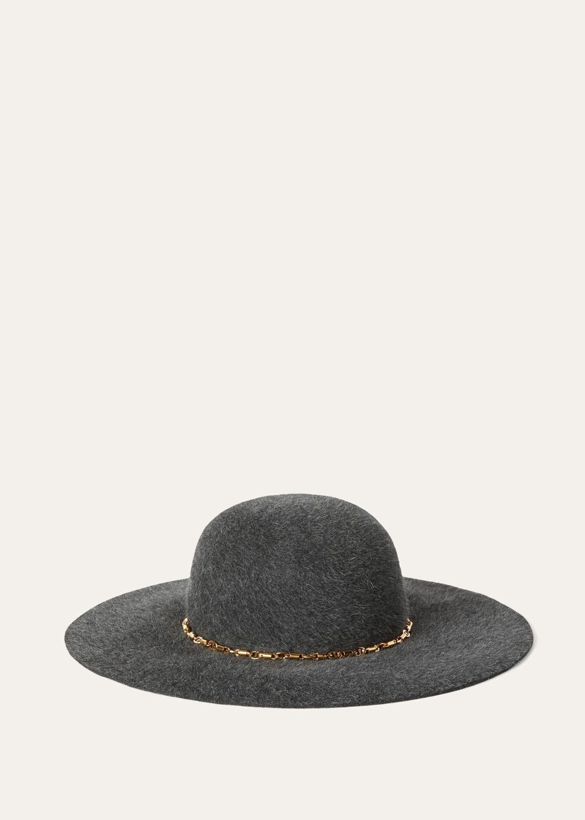 Loro Piana o1srvl11e0325 FAN4626 Size: OS / Evie Hat / Cap in Dark Grey Size ONE SIZE - 1 Thumbnail