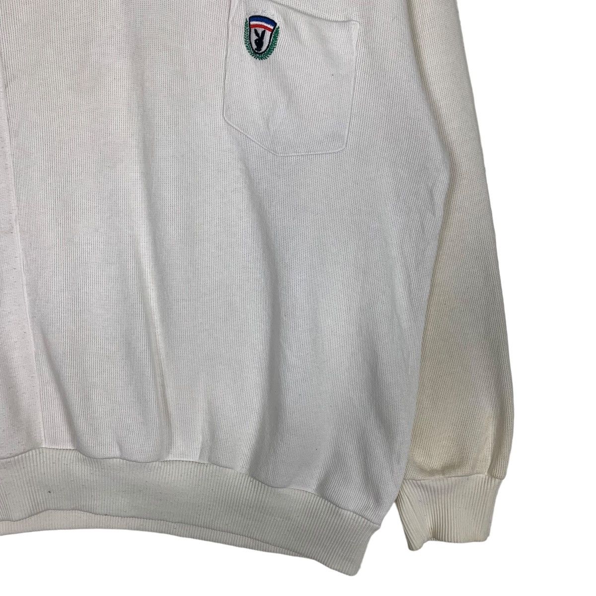 Playboy PLAYBOY Half Button Single Pocket Collar Sweatshirt 0661-C31 Size US L / EU 52-54 / 3 - 4 Thumbnail