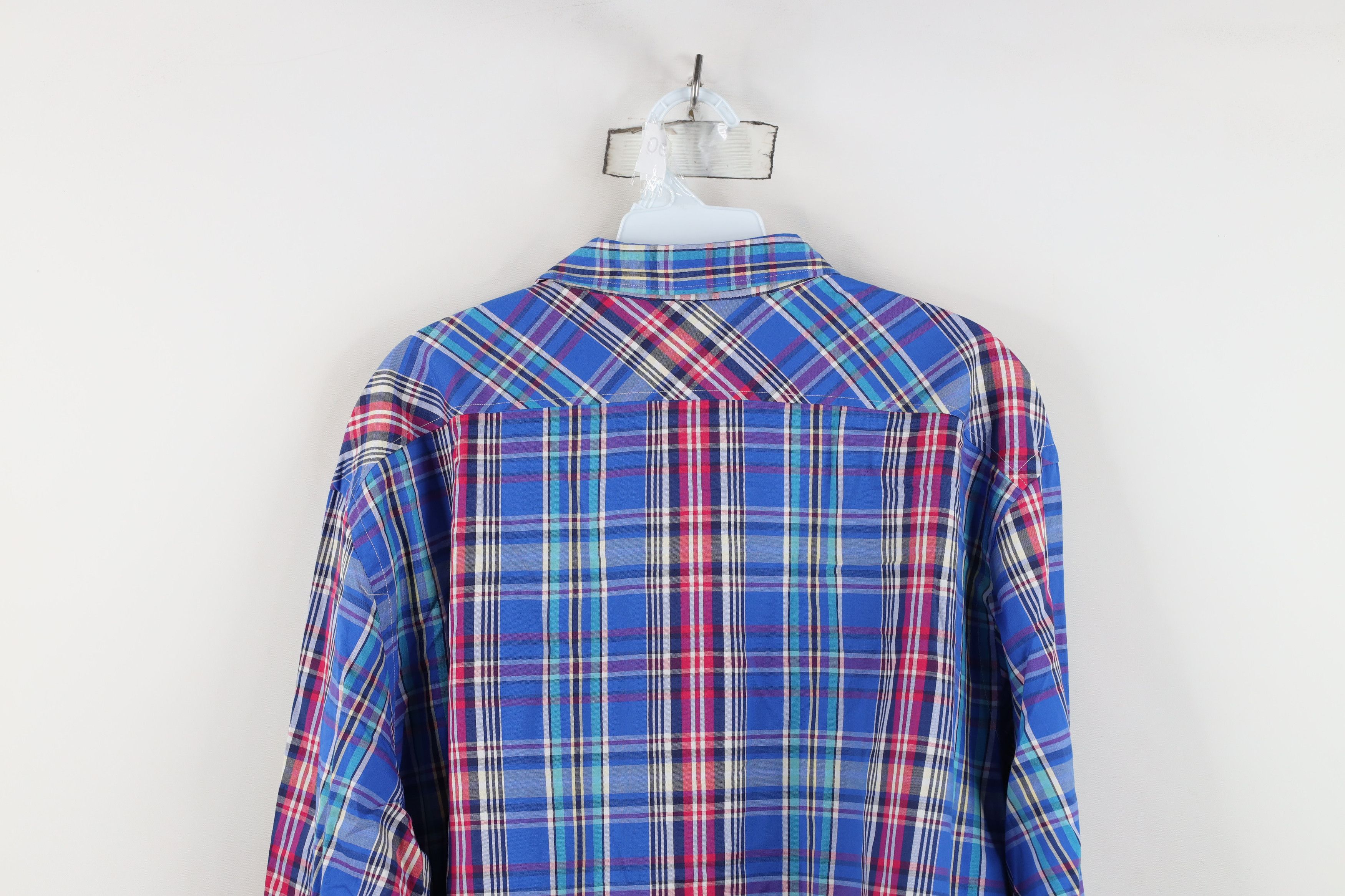 Vintage Thomas Pink Madras Plaid Collared Button Shirt Cotton Size US XXL / EU 58 / 5 - 12 Thumbnail