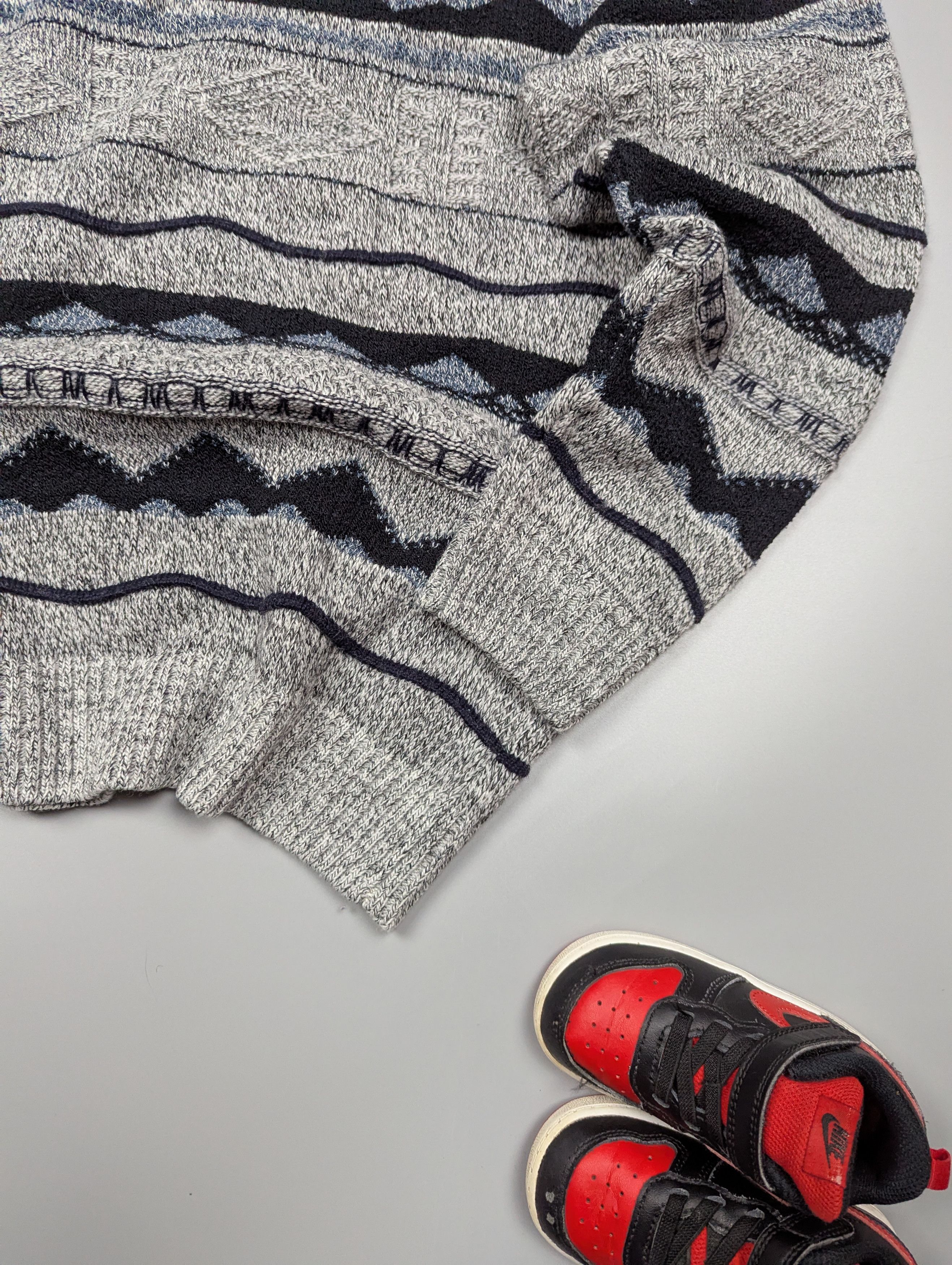 Japanese Brand × Vintage CARLETTI Vintage Italian Men's Knitted Abstract 3D Sweater Size US M / EU 48-50 / 2 - 9 Thumbnail
