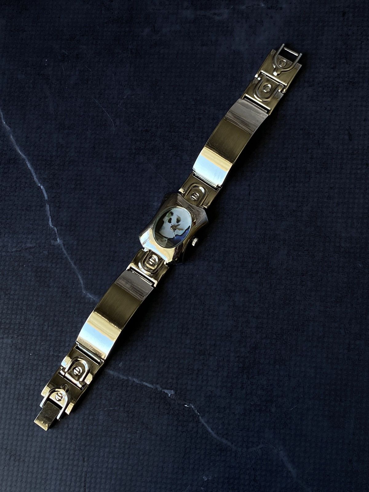 Hysteric Glamour Futuristic Skull Design Watch with Metal Bracelet Size ONE SIZE - 6 Thumbnail
