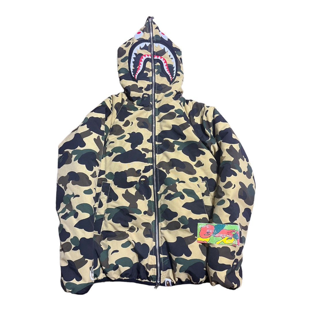 Bape BAPE Shark Puffer Jacket 1st camo Size US S / EU 44-46 / 1 - 1 Thumbnail