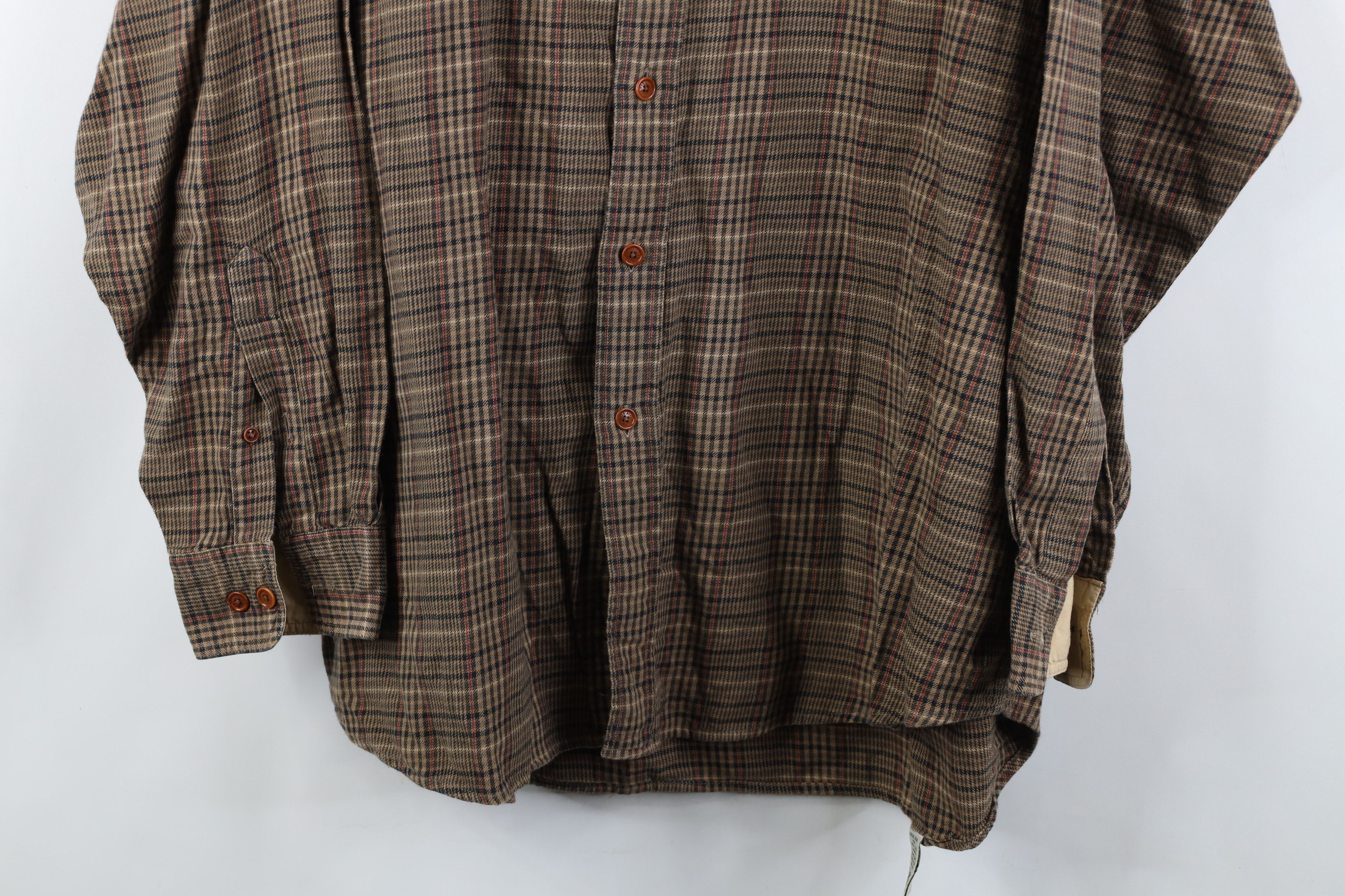 Orvis Vintage 90s Orvis Flannel Collared Button Down Shirt Size US XL / EU 56 / 4 - 3 Thumbnail