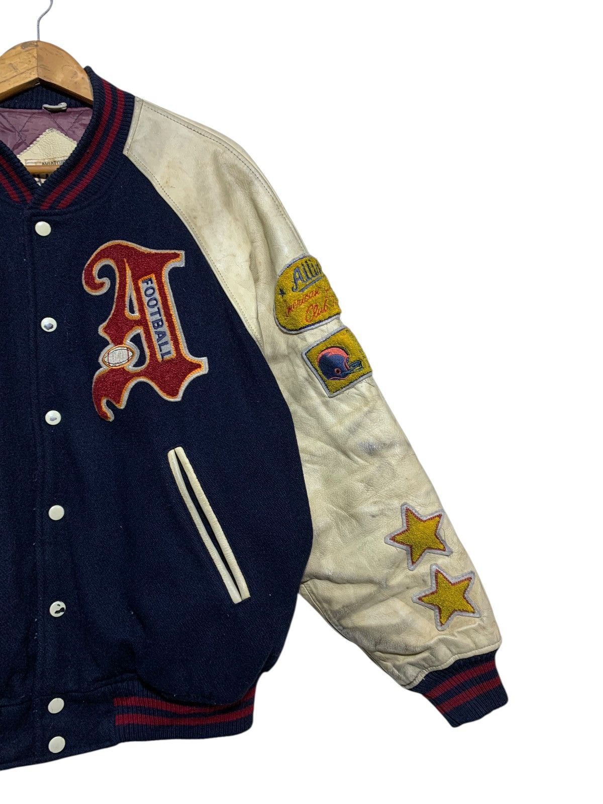 Alyx 🔥ALLIX AVIATOR WOOL/LEATHER VARSITY JACKET Size US L / EU 52-54 / 3 - 3 Thumbnail