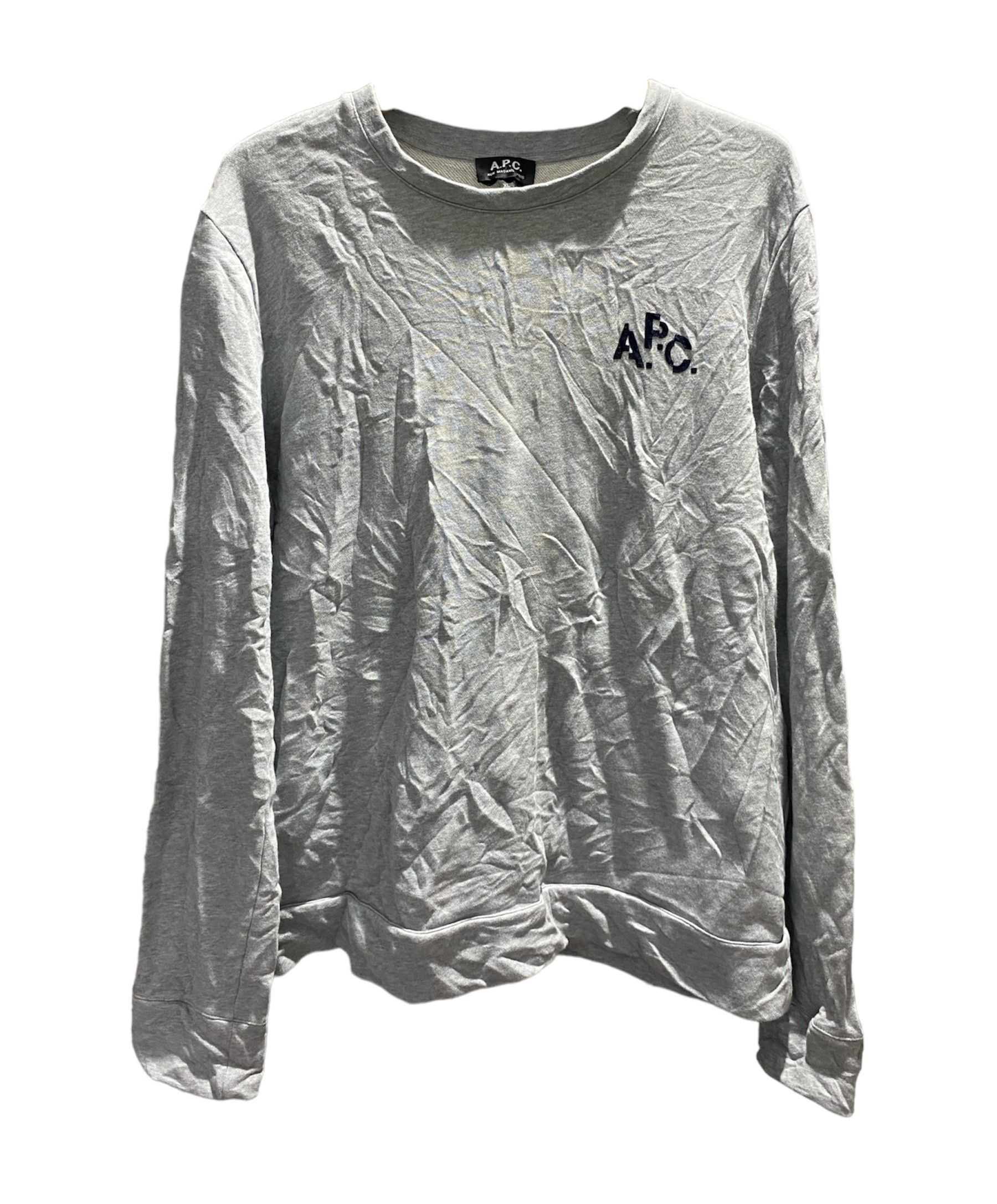 image of A P C Sweatshirts in Light Gray, Men's (Size XL)