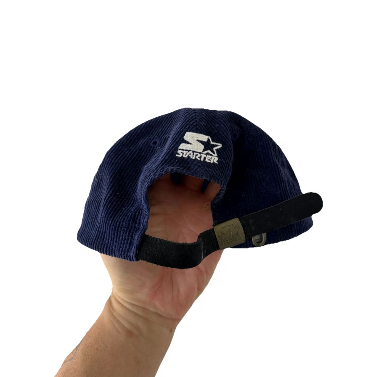 Starter VINTAGE Starter USA Corduroy Blue Strapback Hat Adjustable Men 90s Very Clean Size ONE SIZE - 7 Thumbnail