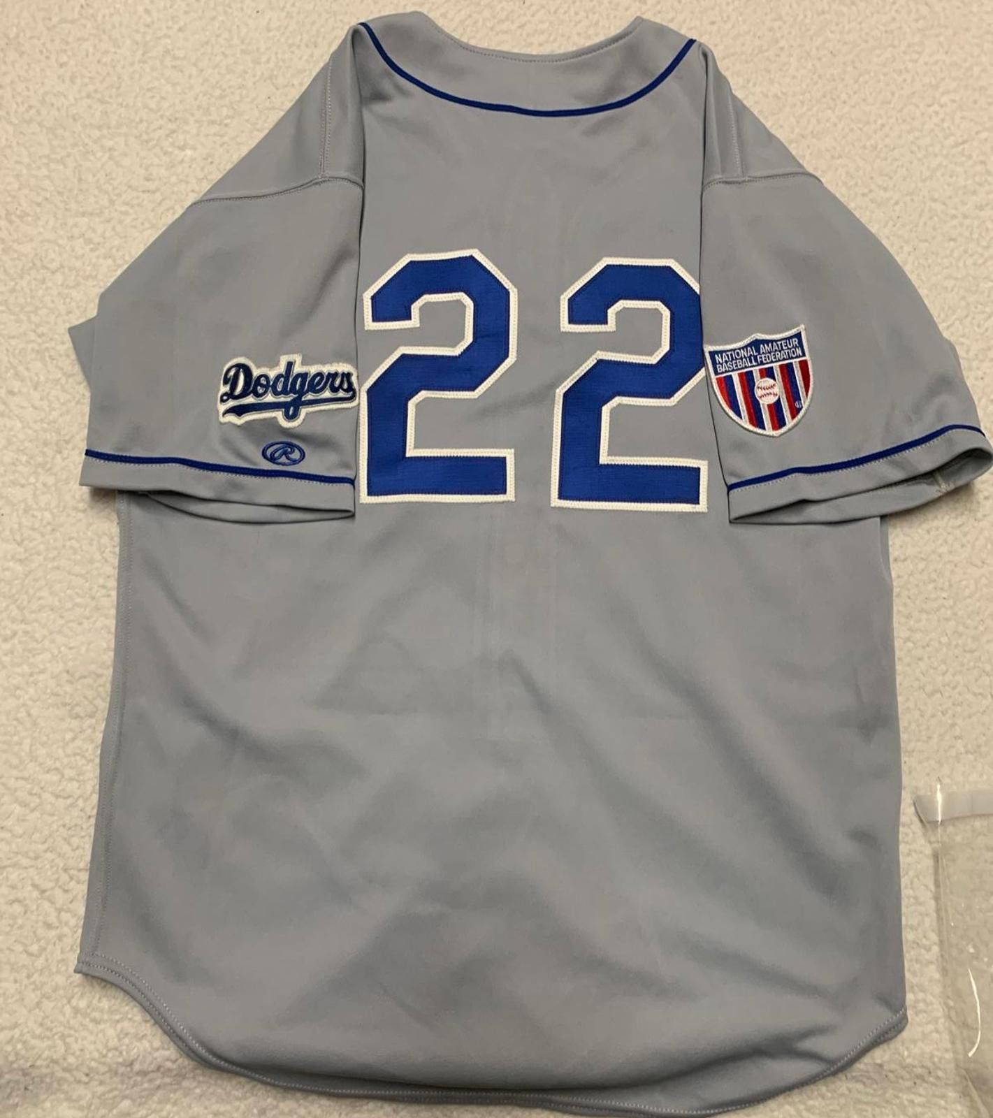 Other VTG Rawlings Midville #22 Dodgers Jersey Sz 44 Gray Size US M / EU 48-50 / 2 - 2 Thumbnail