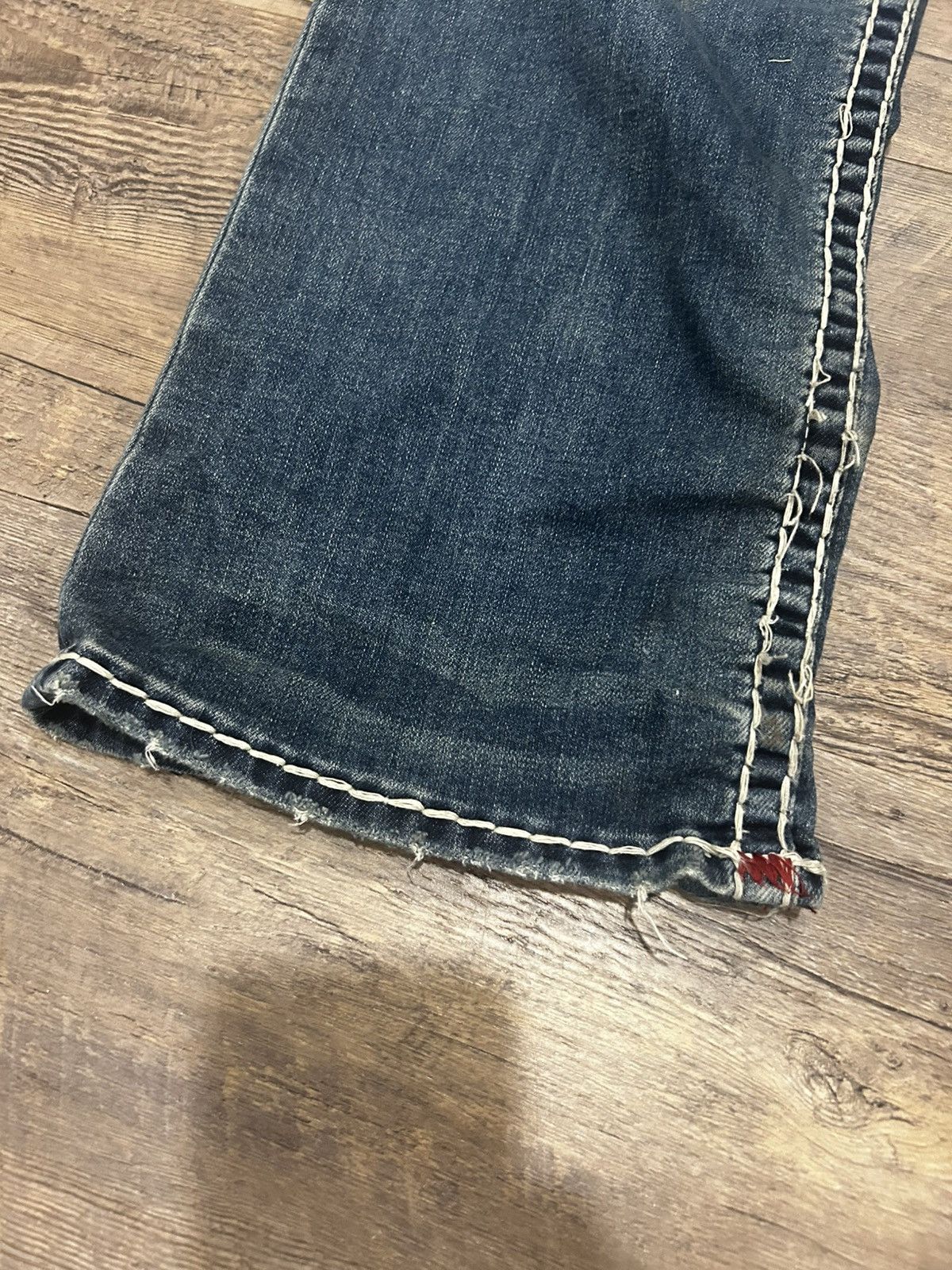 True Religion ☑️ Billy Super T Bootcut Blue Jeans ☑️ Size US 38 / EU 54 - 7 Thumbnail