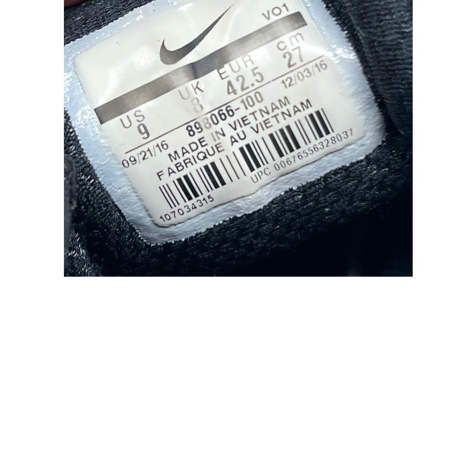 Nike Nike Lunar Fingertrap TR White Black Mens 9 Size US 9 / EU 42 - 8 Thumbnail