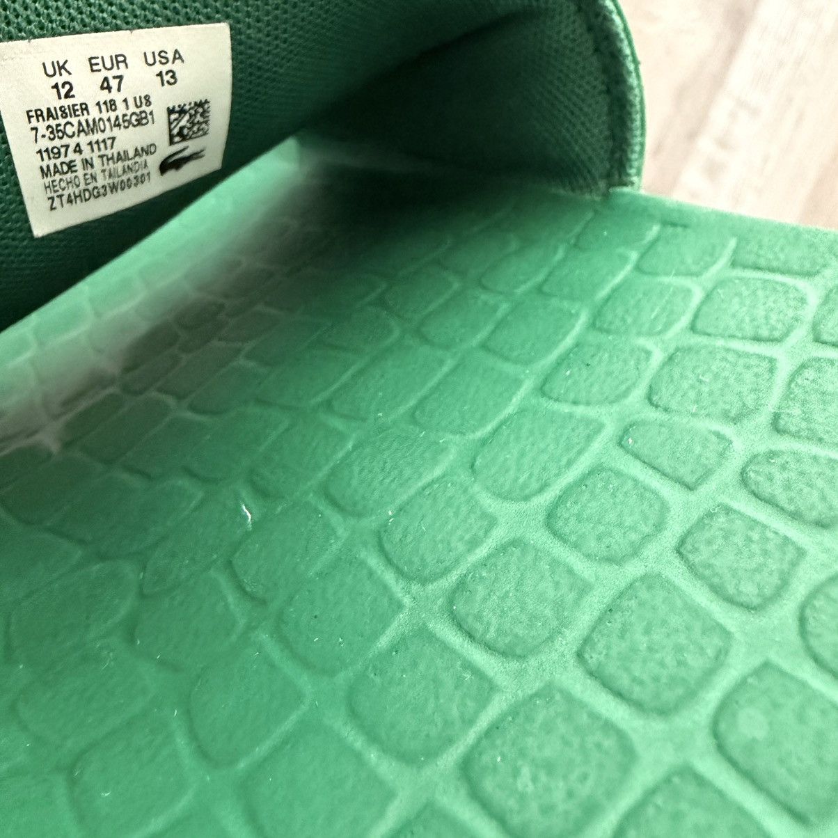 Lacoste LACOSTE • Fraiser Slide Sandal "Green" (13M) Size US 13 / EU 46 - 3 Thumbnail