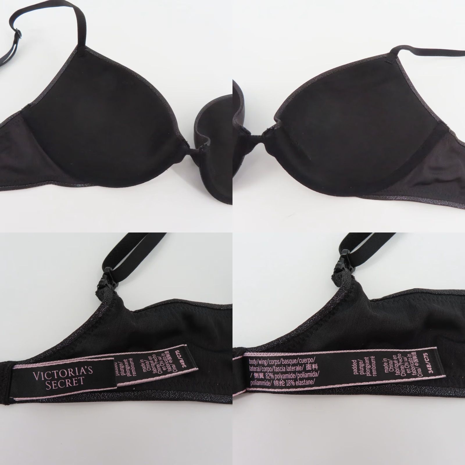 Victoria's Secret **Victorias Secret 34B Padded Underwire Push Up Bra Black** User: **Victoria's Secret 34B Padded Underwire Push Up Bra Black** Size ONE SIZE - 8 Thumbnail