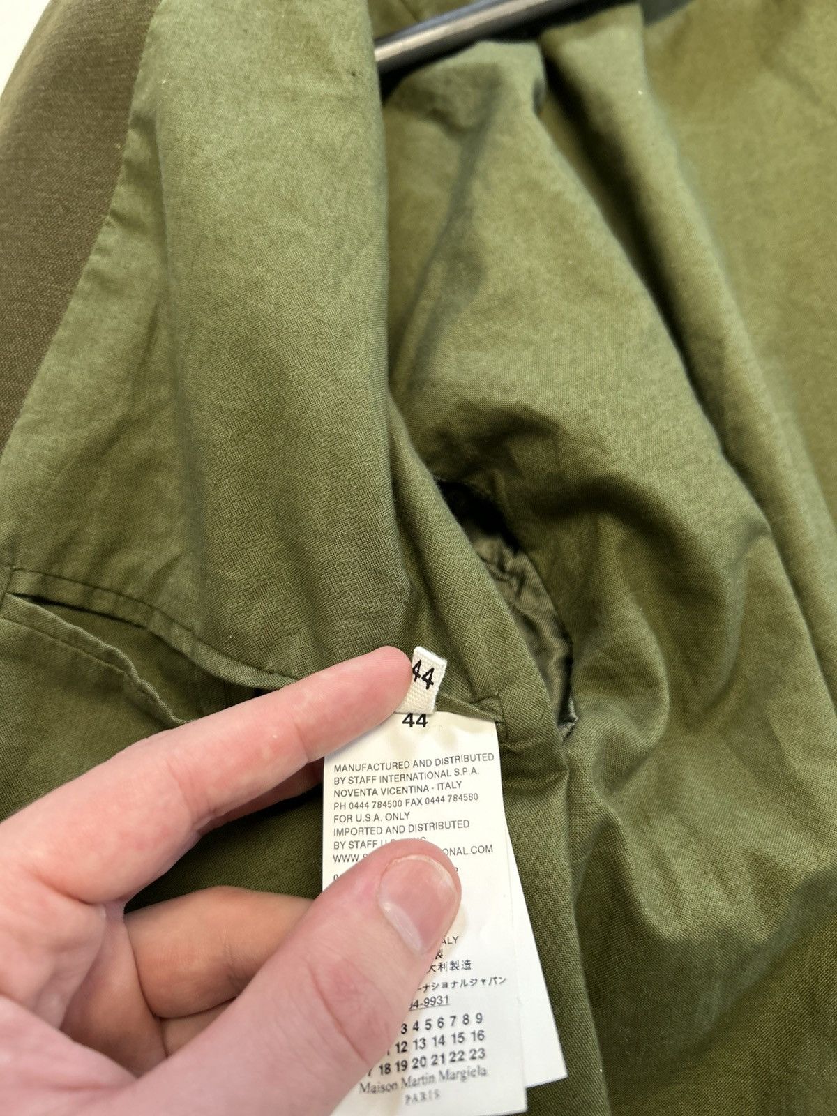 Maison Margiela FW2014 Tull Military Bomber Khaki Size US M / EU 48-50 / 2 - 13 Thumbnail