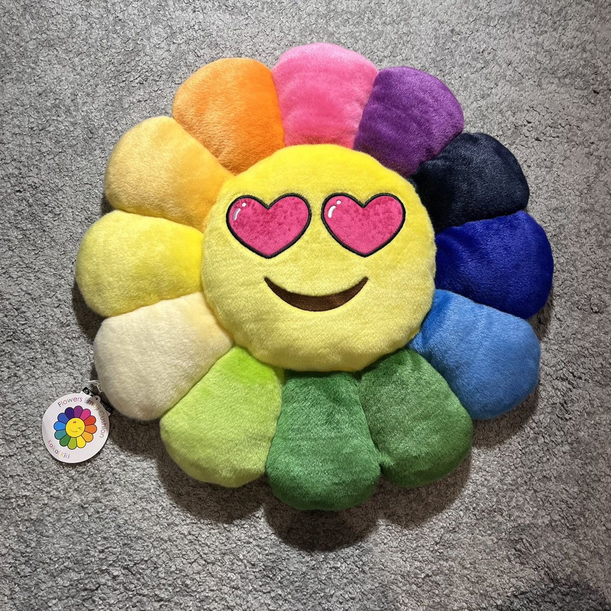 Takashi Murakami 60cm emoji Rainbow Flower