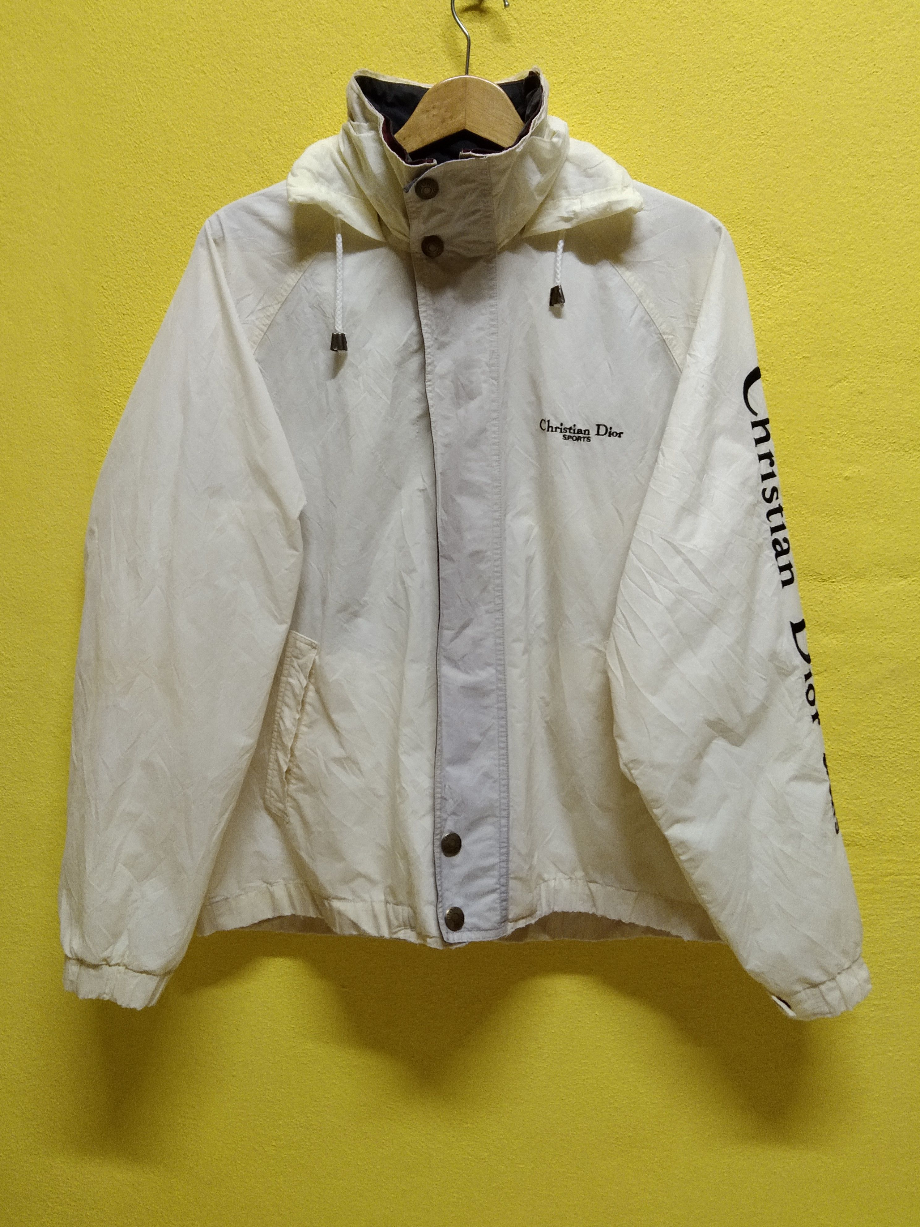 Christian Dior Monsieur Christian Dior Sports Spell Out Embroidery Hooded Jacket Size US XL / EU 56 / 4 - 1 Thumbnail
