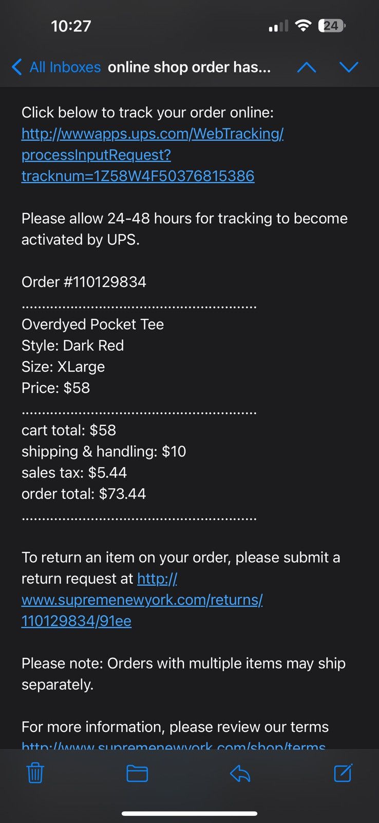 Supreme Supreme Overdyed Pocket Tee - Dark Red Size US XL / EU 56 / 4 - 4 Thumbnail