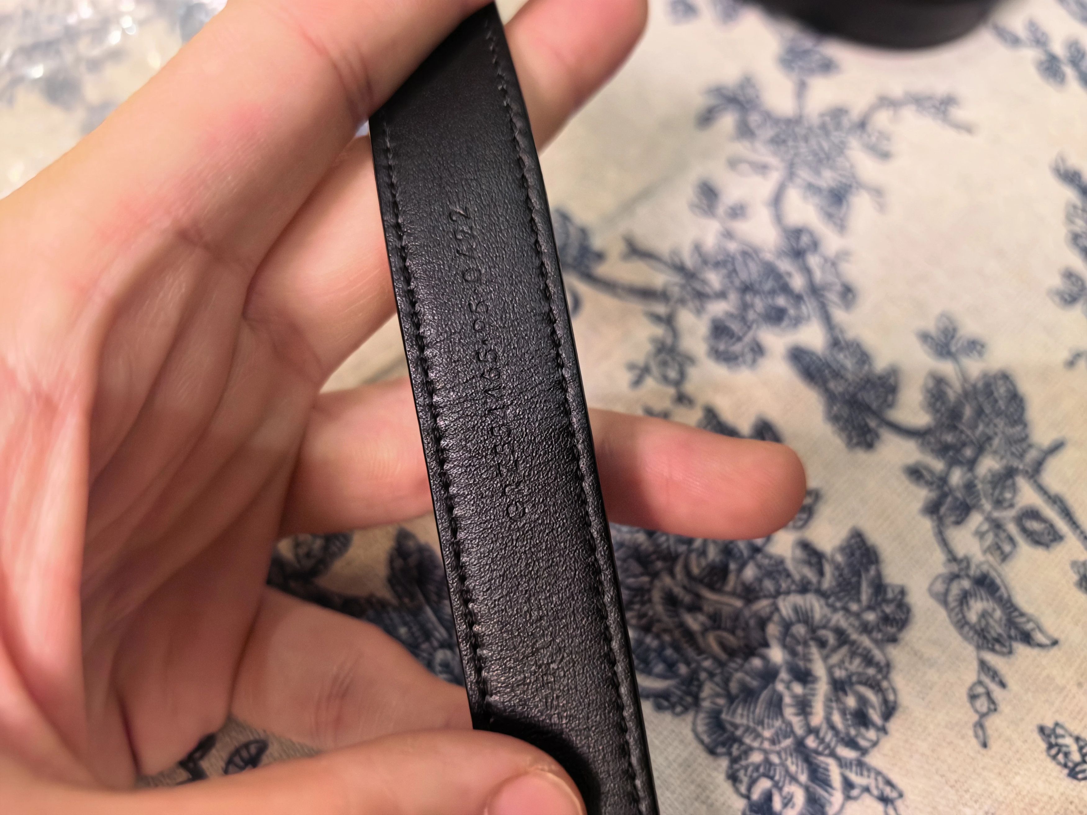 Yves Saint Laurent YSL Logo Brass Square Buckle Belt 2cm 95 used twice Size ONE SIZE - 6 Thumbnail