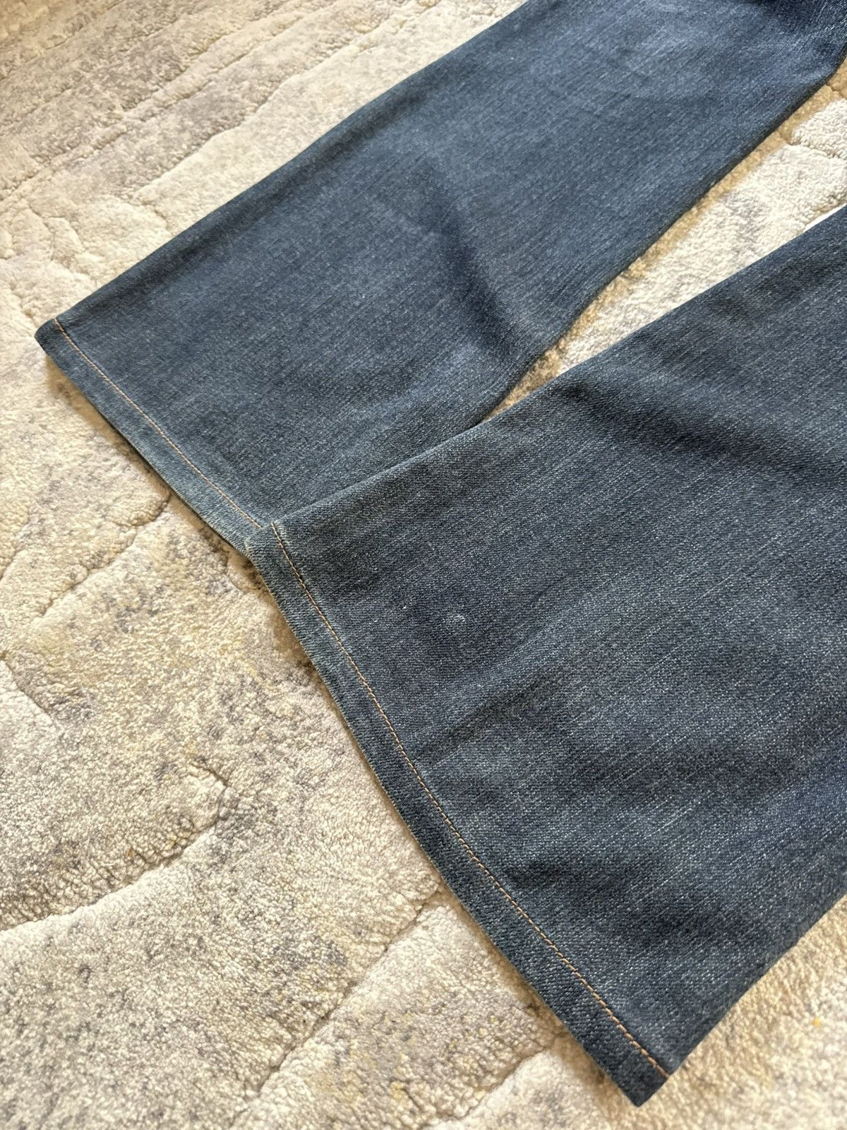 Tornado Mart Tornado Mart Style Studded Tribal Trim Pocket Flared Jeans Size US 27 - 19 Thumbnail