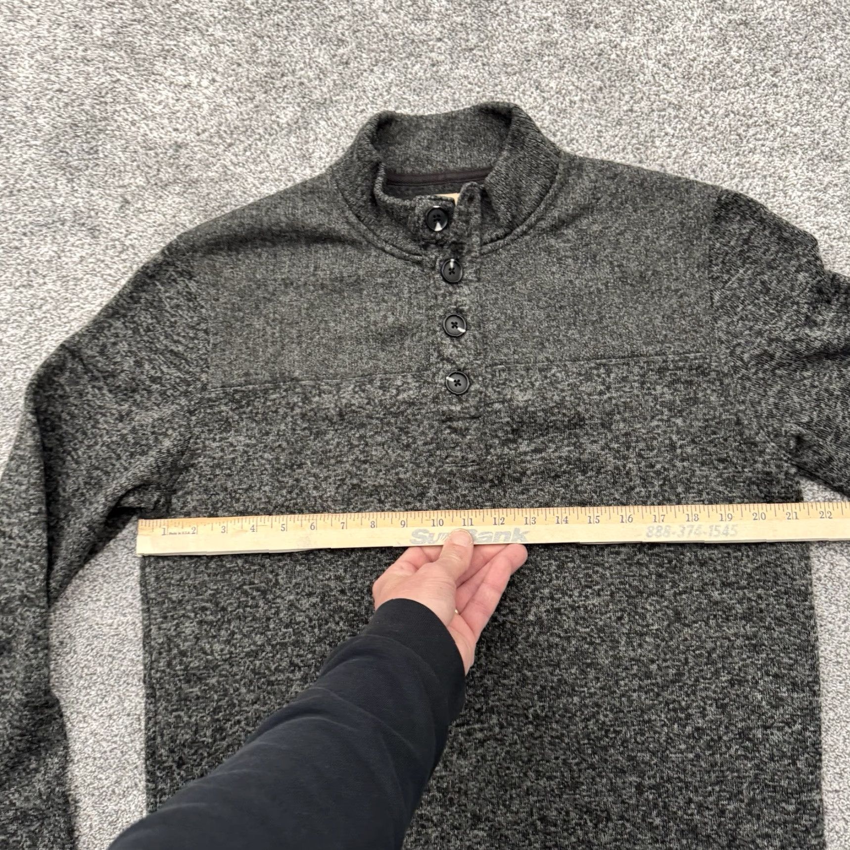 Vintage VINTAGE Telluride Clothing Sweater Mens XL Henley Casual Warm Fleece Gray 100% Polyester Button Mock Neck Size US XL / EU 56 / 4 - 3 Thumbnail