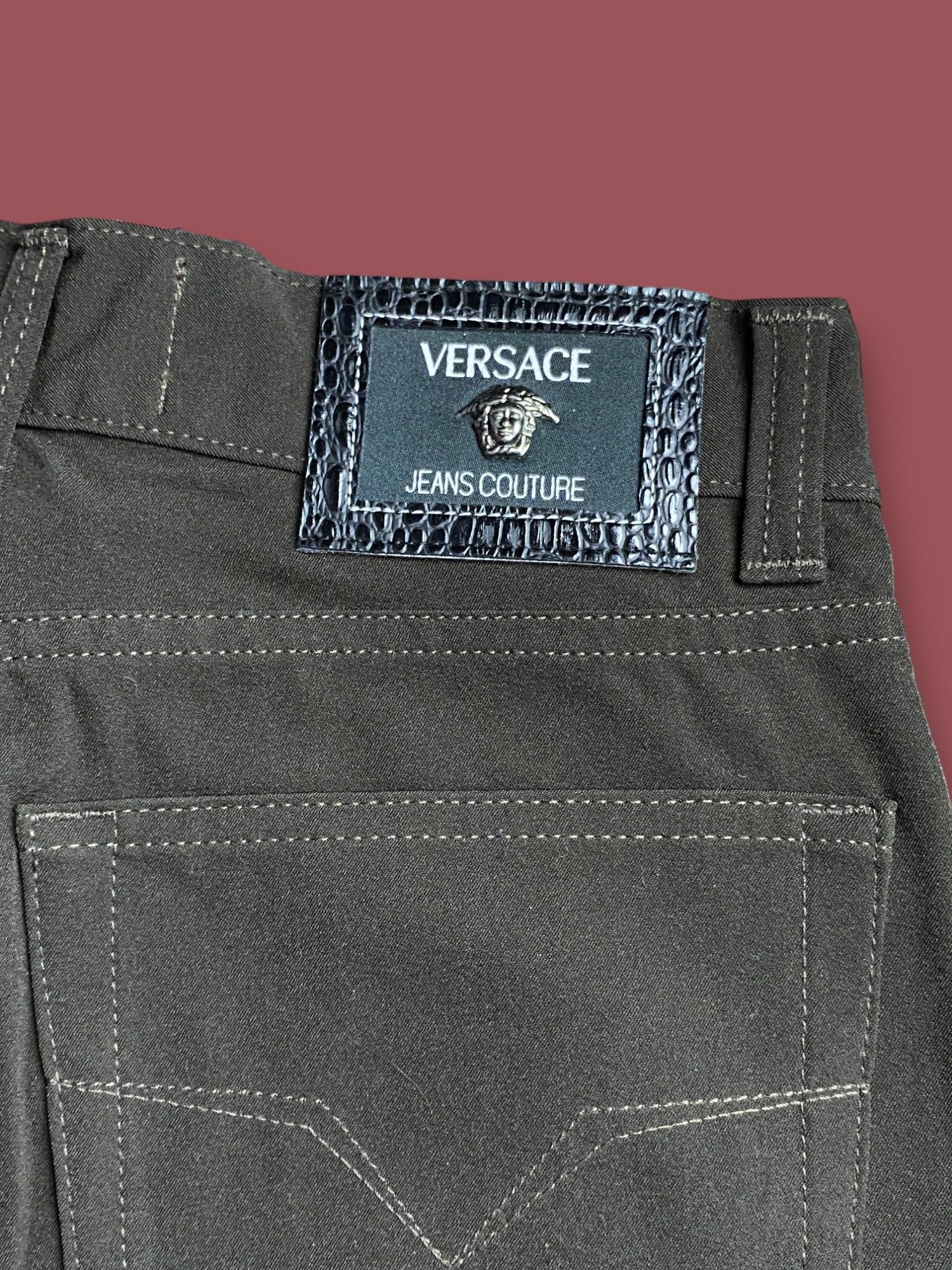 Versace Y2K Versace Jeans Couture Women's Straight Leg Pants - 29 Size 28" / US 6 / IT 42 - 6 Thumbnail