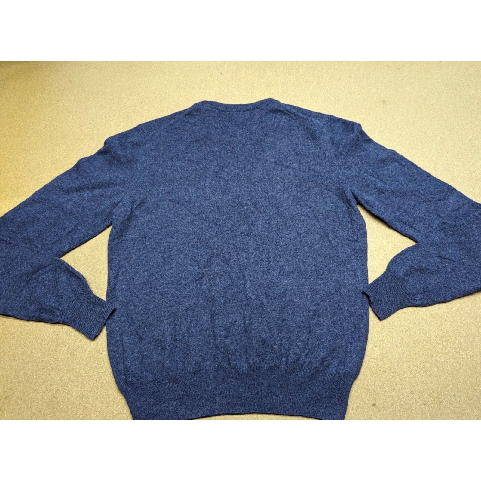 Fred Perry Fred Perry Mens Blue Sweater Wool Fleece Pullover Crewneck 40 / 102 cm Knit Jumper Casual Mens Size US L / EU 52-54 / 3 - 2 Thumbnail