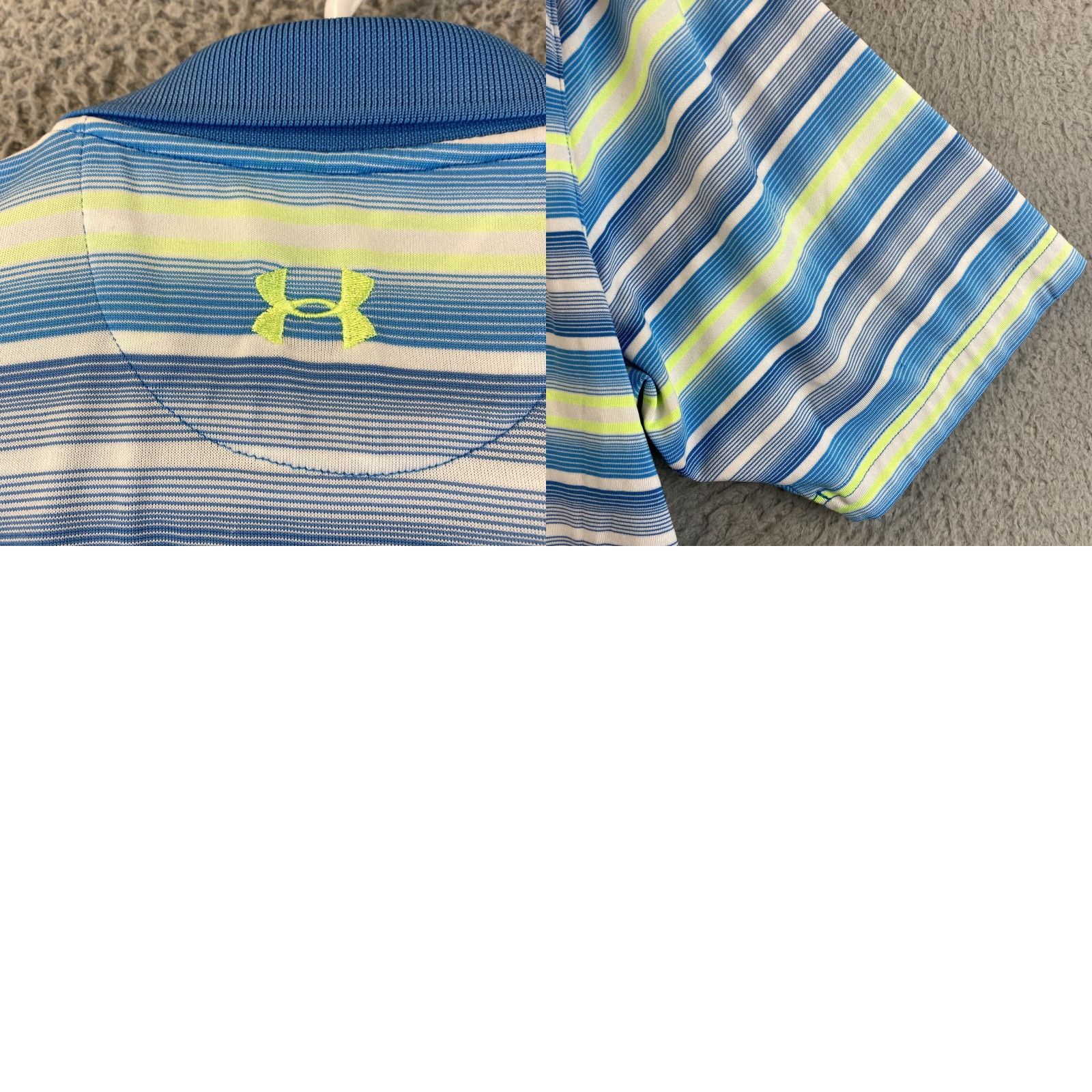 Under Armour Under Armour Golf Short Sleeve Men's Polo Shirt L Large Multicolor Striped Size US L / EU 52-54 / 3 - 9 Thumbnail