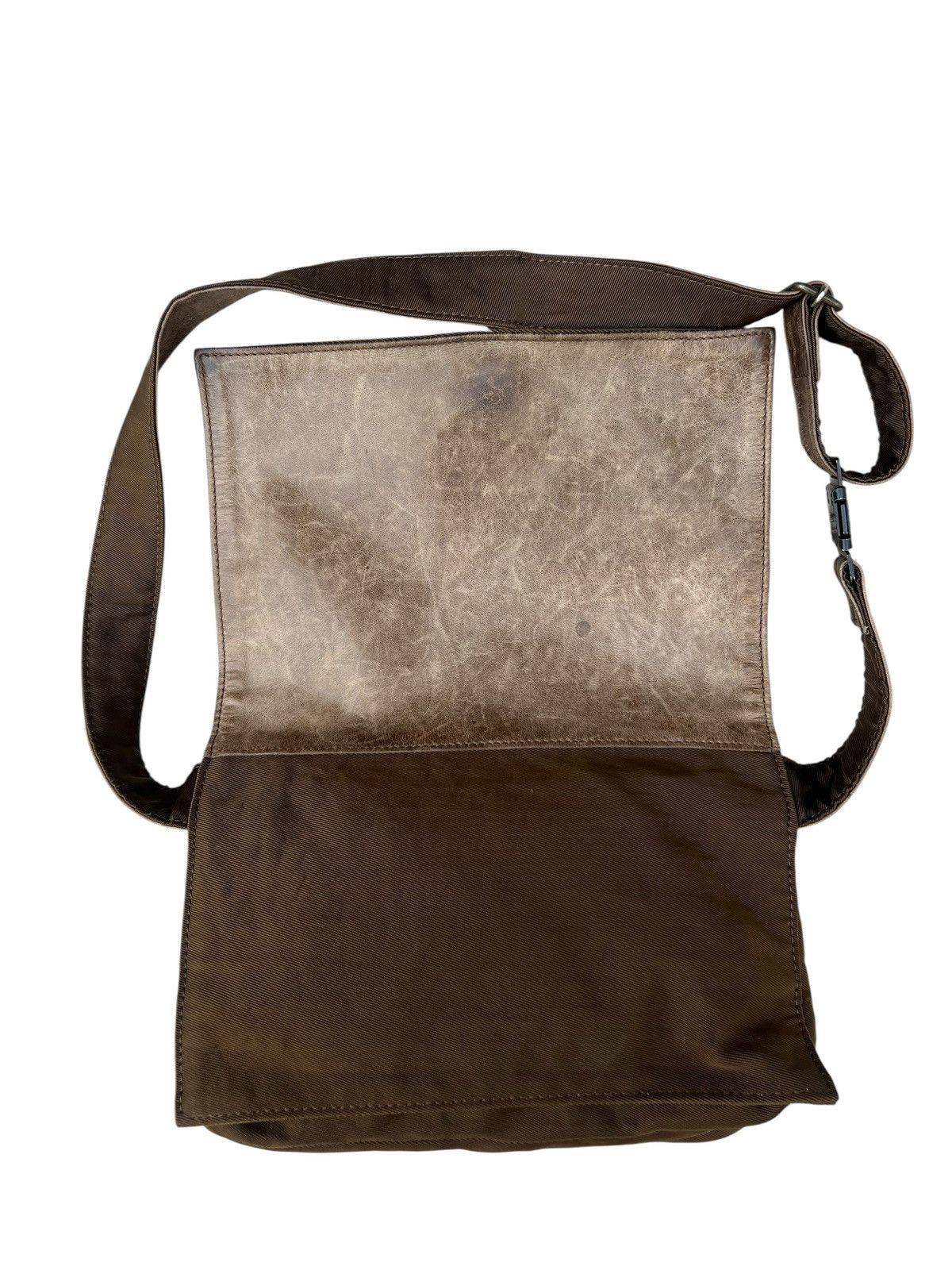 Vintage B. Stuff Japan Patina Leather Hybrid Bag
