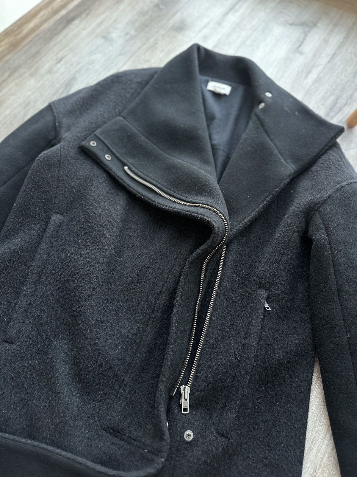Helmut Lang HELMUT LANG Alpaca Coat Pea Jacket Double Breasted 90s Size US S / EU 44-46 / 1 - 8 Thumbnail