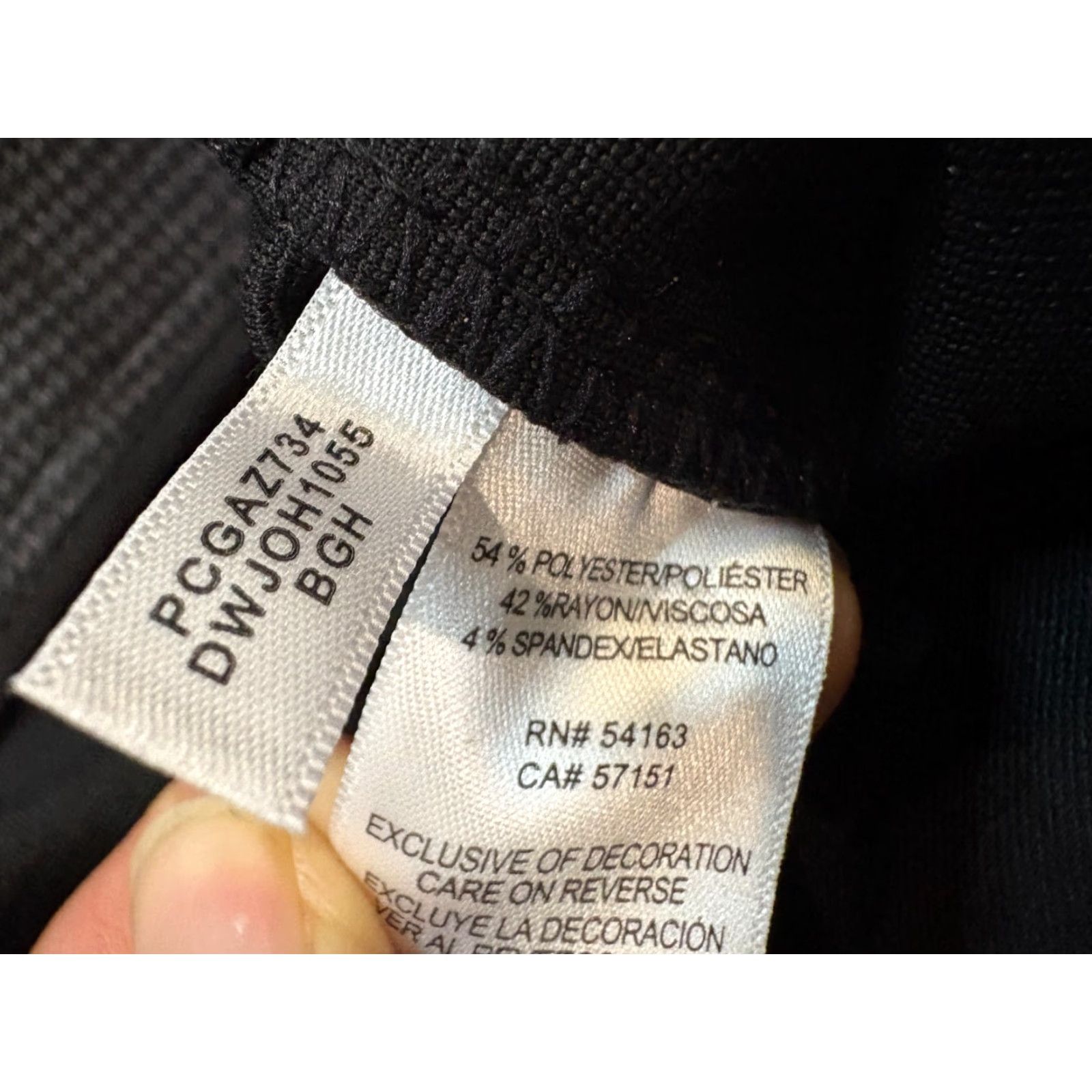 DKNY DKNY Pants Womens XL Black & Gray Slacks Back Pockets Jeans Straight Leg Ankle Collection Women’s Size 40" / US 18 - 5 Thumbnail