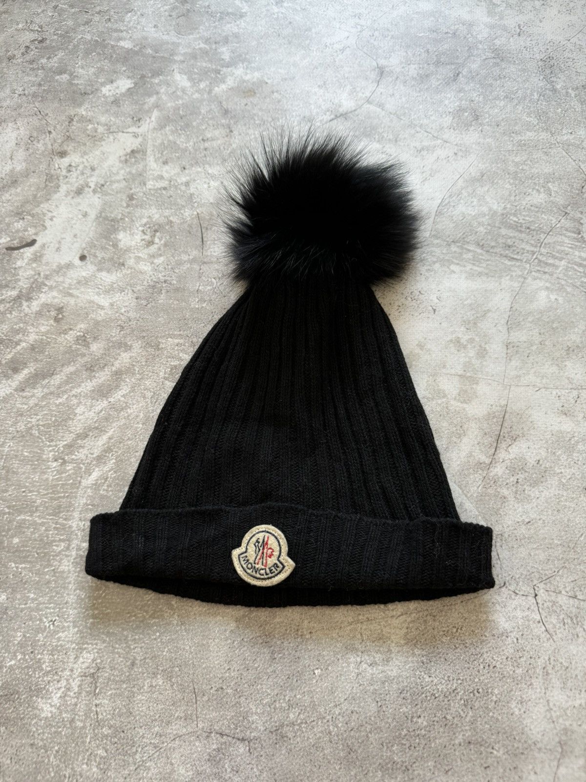 Moncler Moncler wool & viscose & cashmere black beanie Size ONE SIZE - 1 Thumbnail